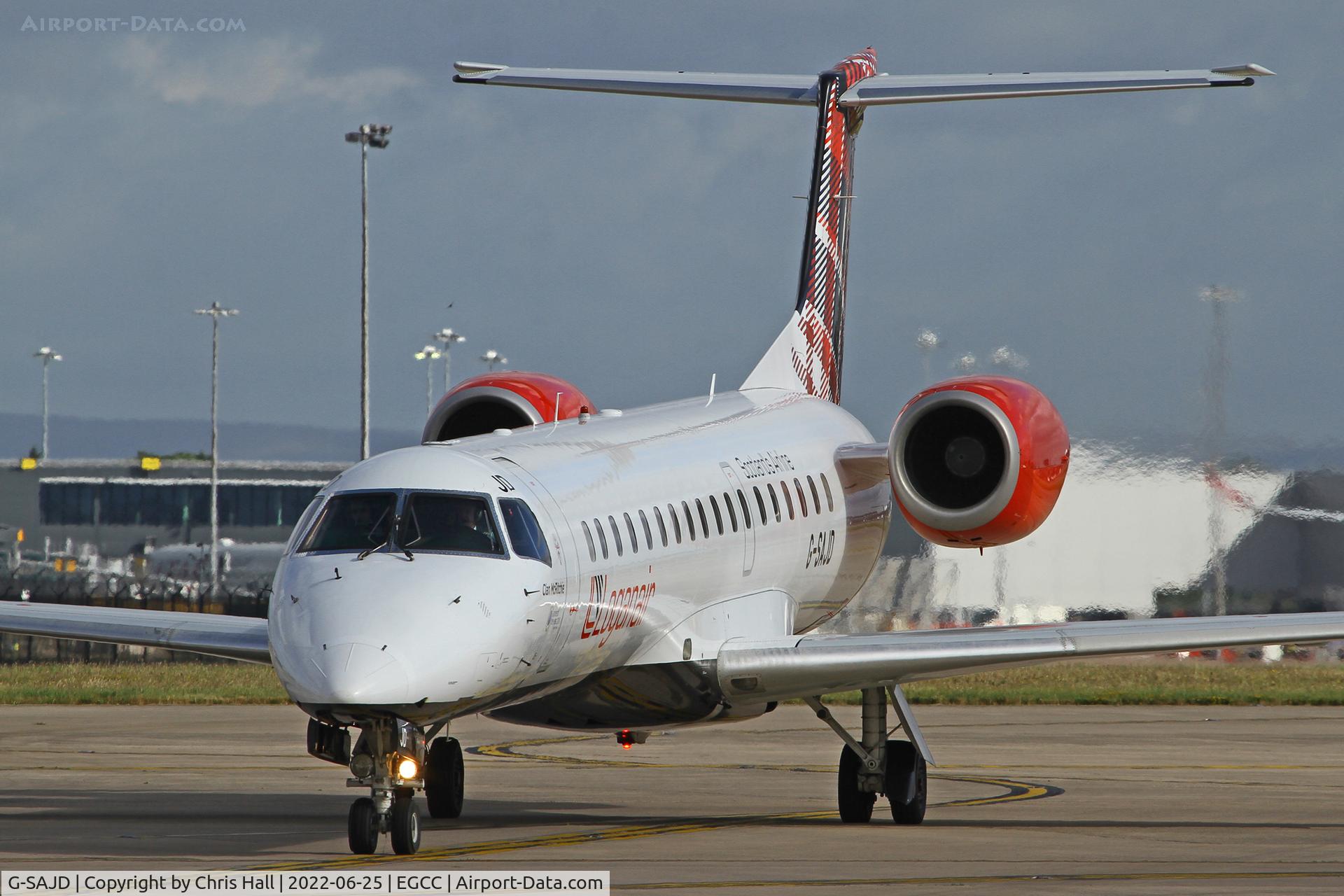 G-SAJD, 2001 Embraer EMB-145EP (ERJ-145EP) C/N 145454, Manchester