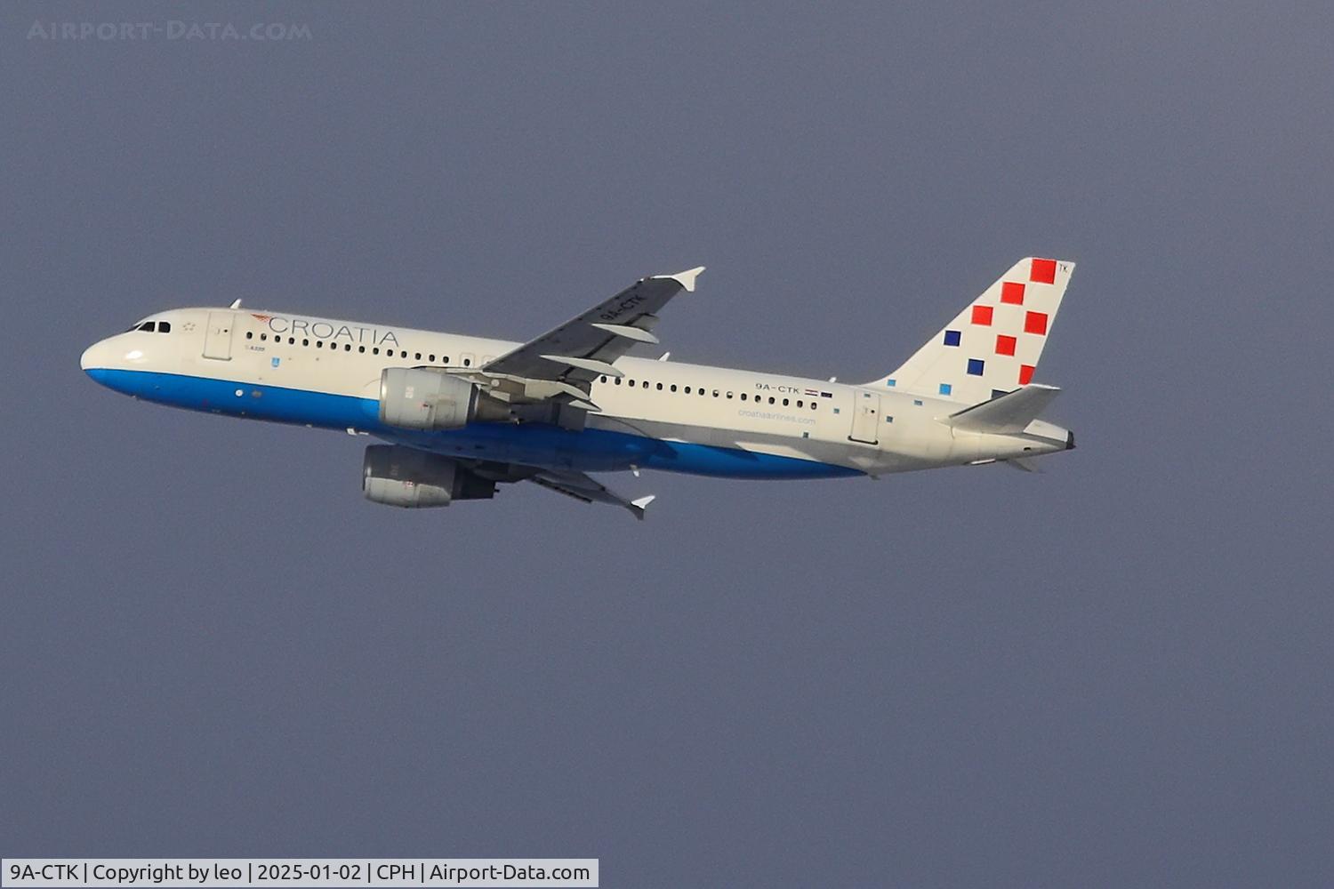 9A-CTK, 2000 Airbus A320-214 C/N 1237, Copenhagen 2.1.2025