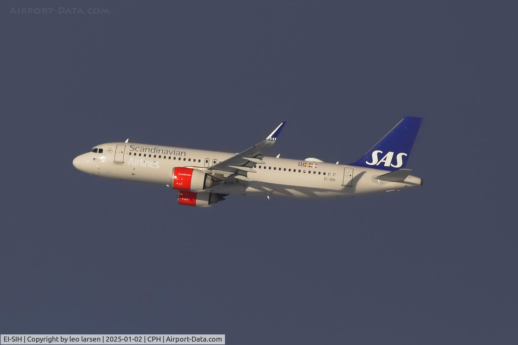 EI-SIH, 2018 Airbus A320-251N C/N 8551, Copenhagen 2.1.2025