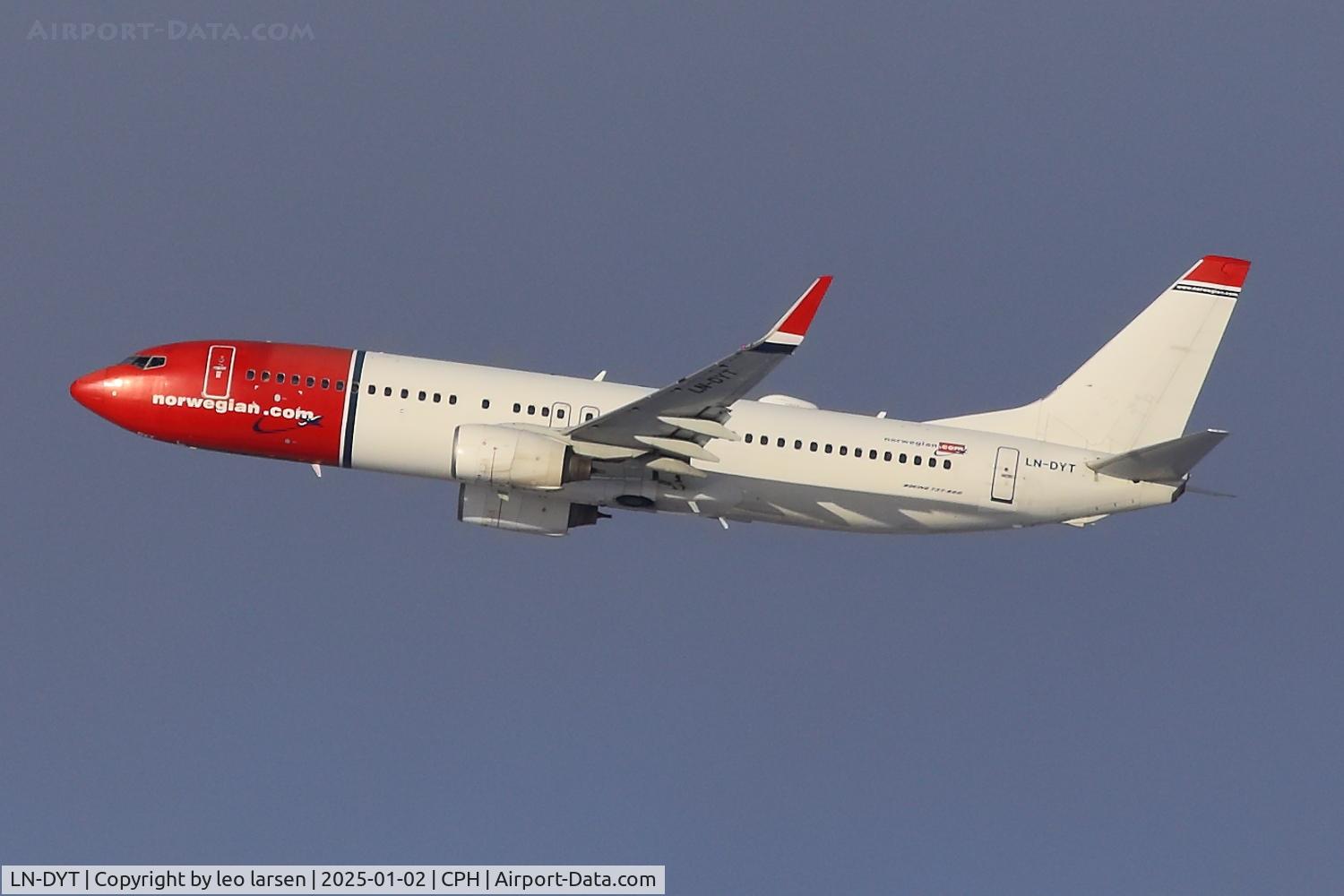 LN-DYT, 2011 Boeing 737-8JP C/N 39048, Copenhagen 2.1.2025