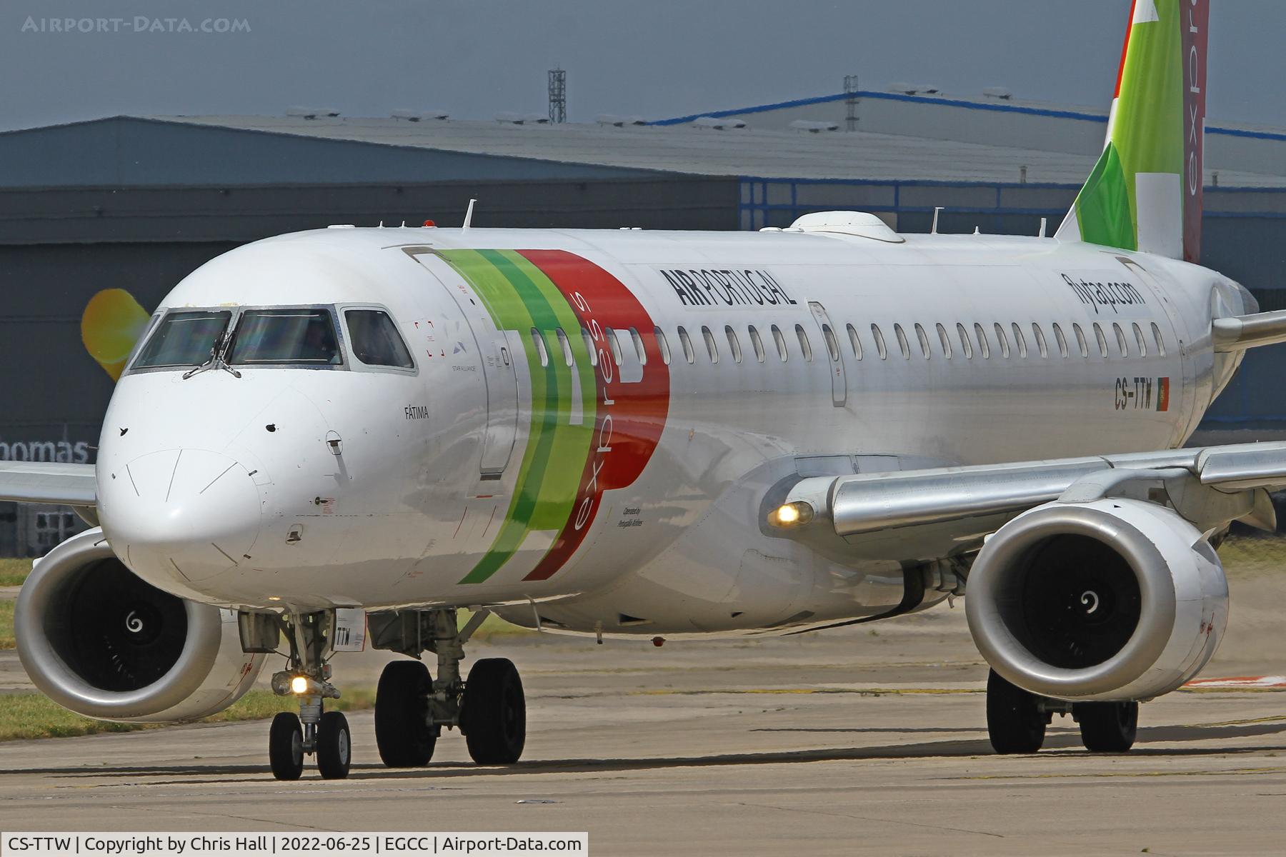 CS-TTW, 2010 Embraer 195LR (ERJ-190-200LR) C/N 19000407, Manchester