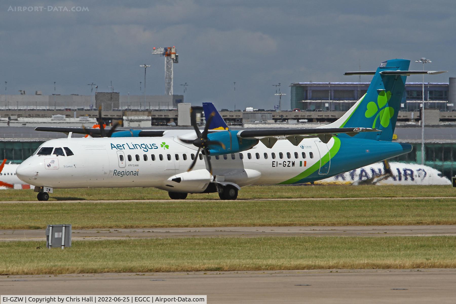 EI-GZW, 2017 ATR 72-600 C/N 1464, Manchester