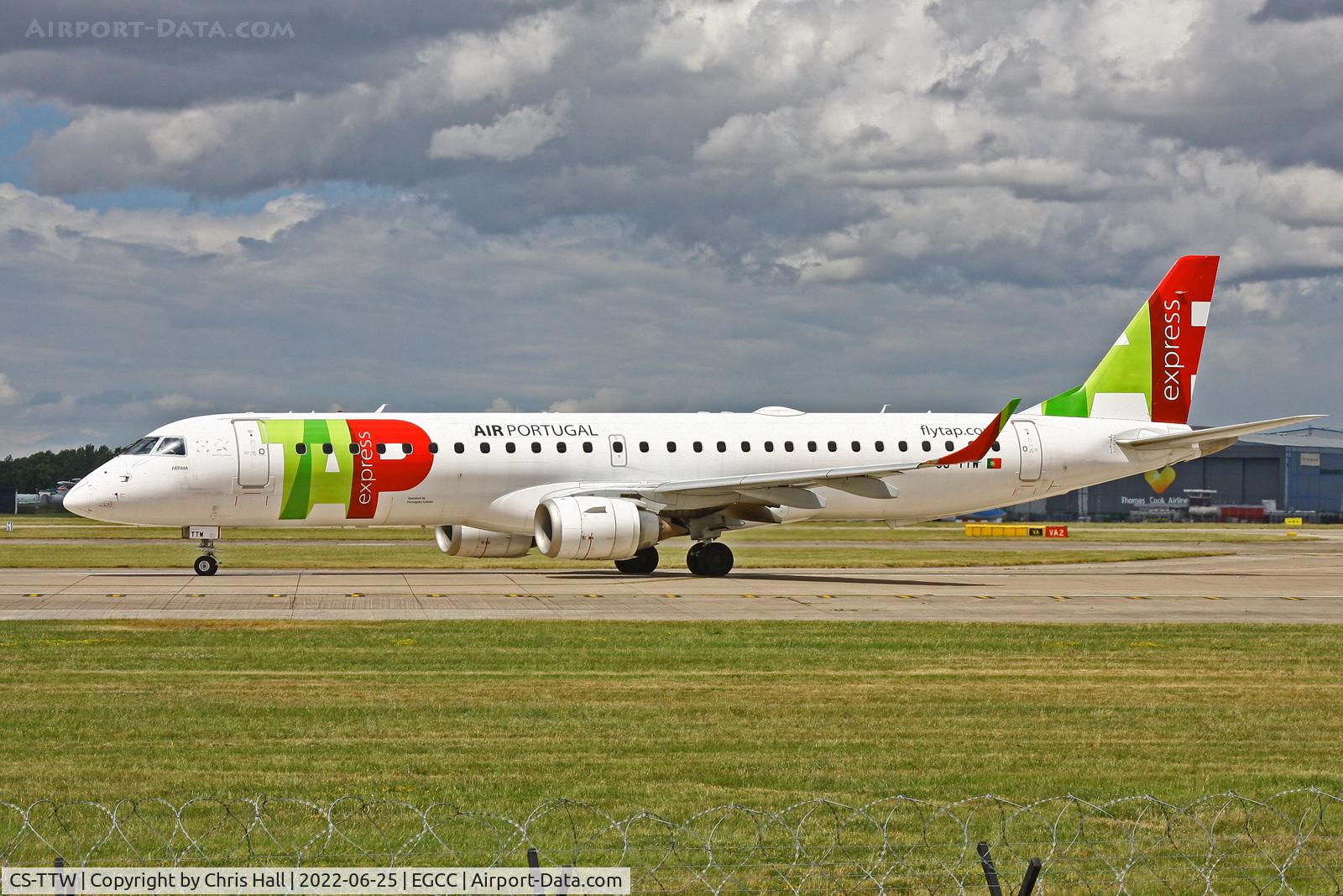 CS-TTW, 2010 Embraer 195LR (ERJ-190-200LR) C/N 19000407, Manchester