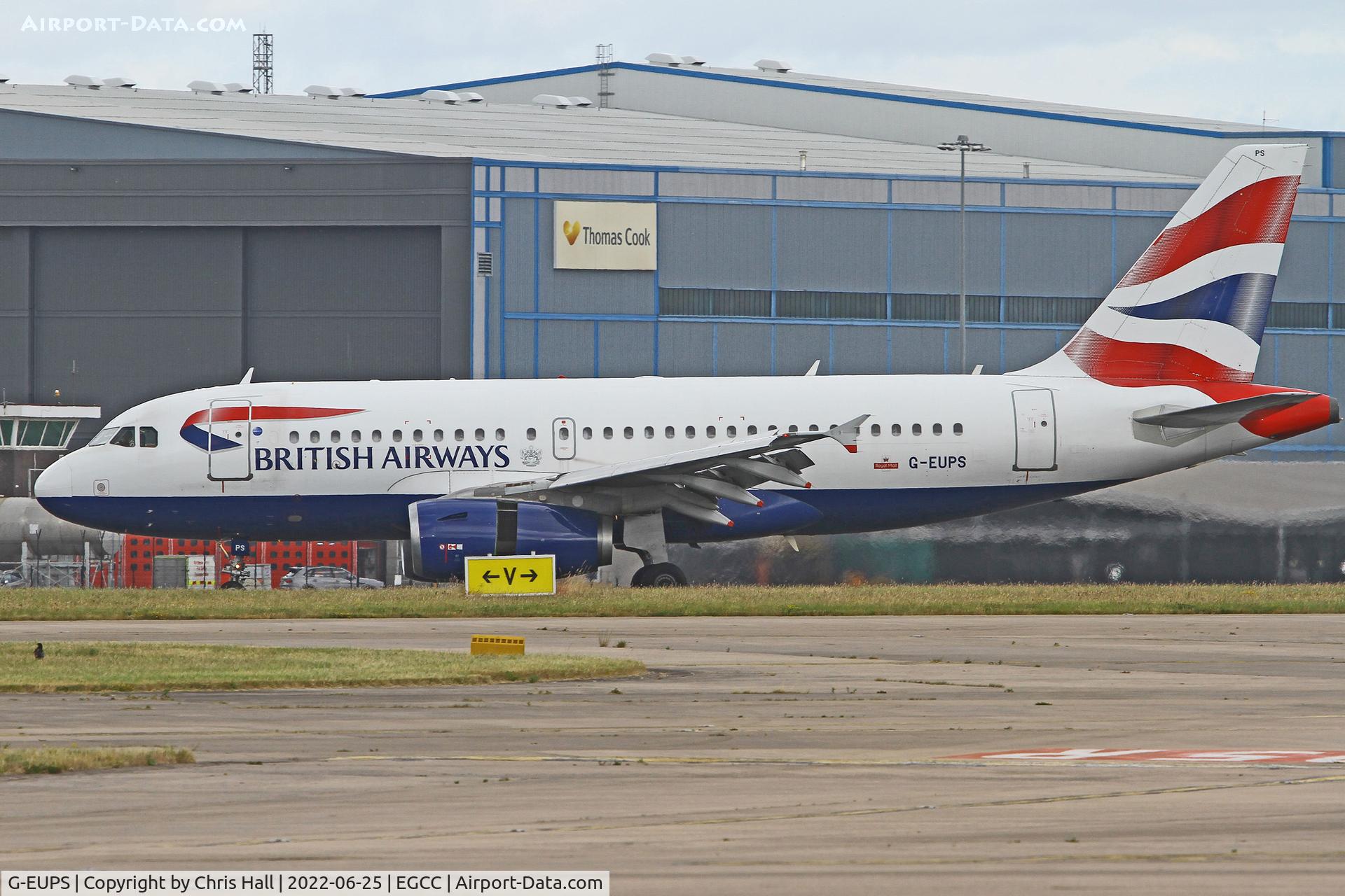G-EUPS, 2000 Airbus A319-131 C/N 1338, Manchester