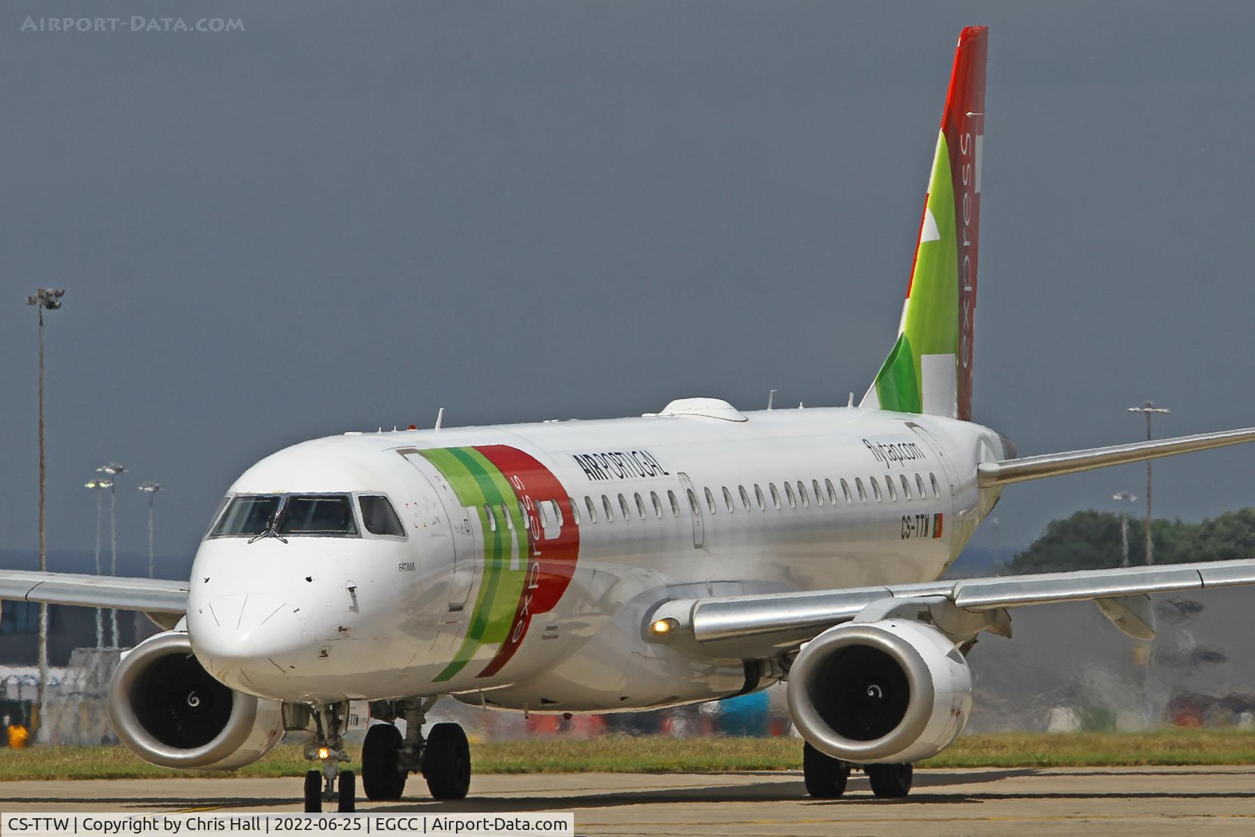 CS-TTW, 2010 Embraer 195LR (ERJ-190-200LR) C/N 19000407, Manchester