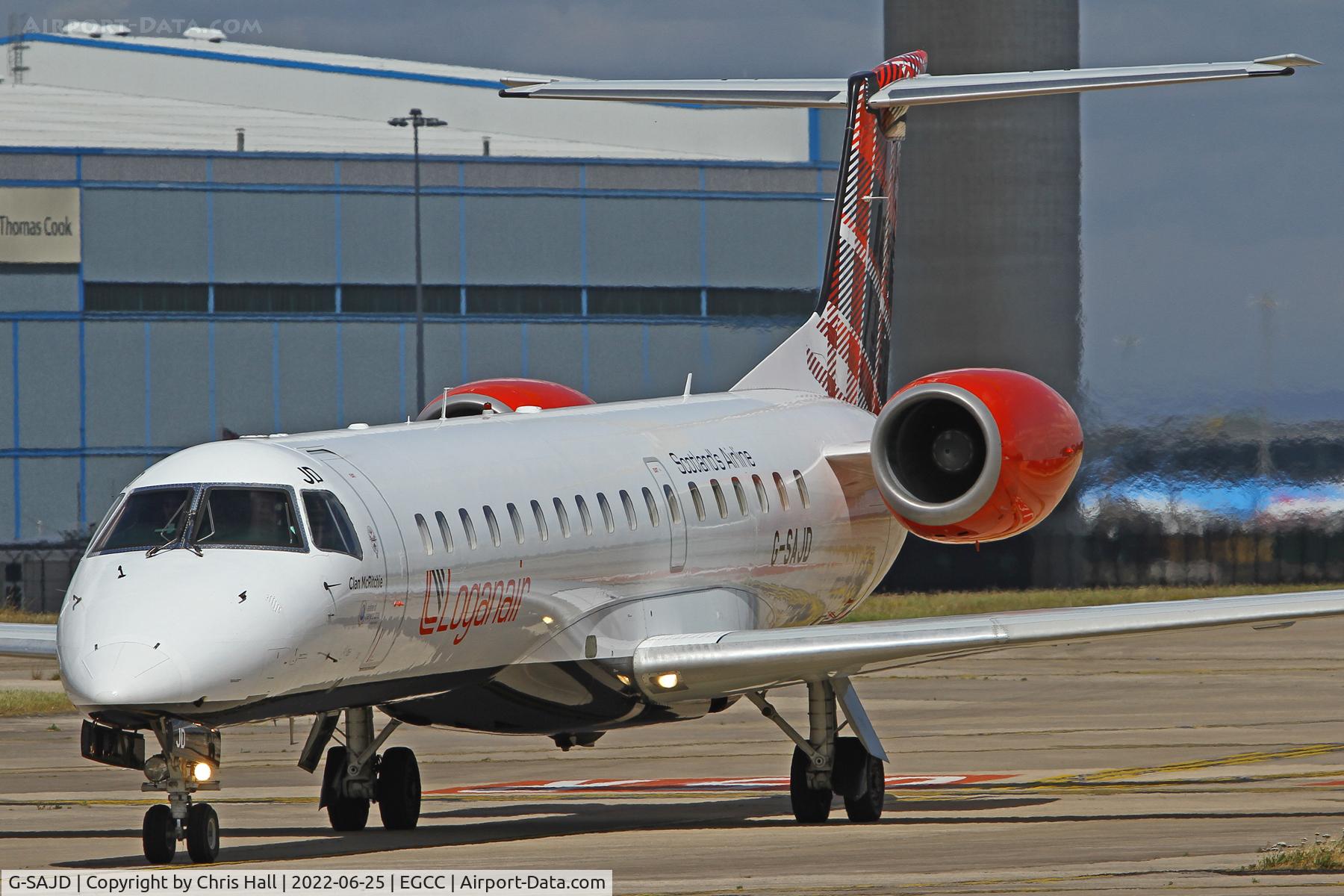 G-SAJD, 2001 Embraer EMB-145EP (ERJ-145EP) C/N 145454, Manchester