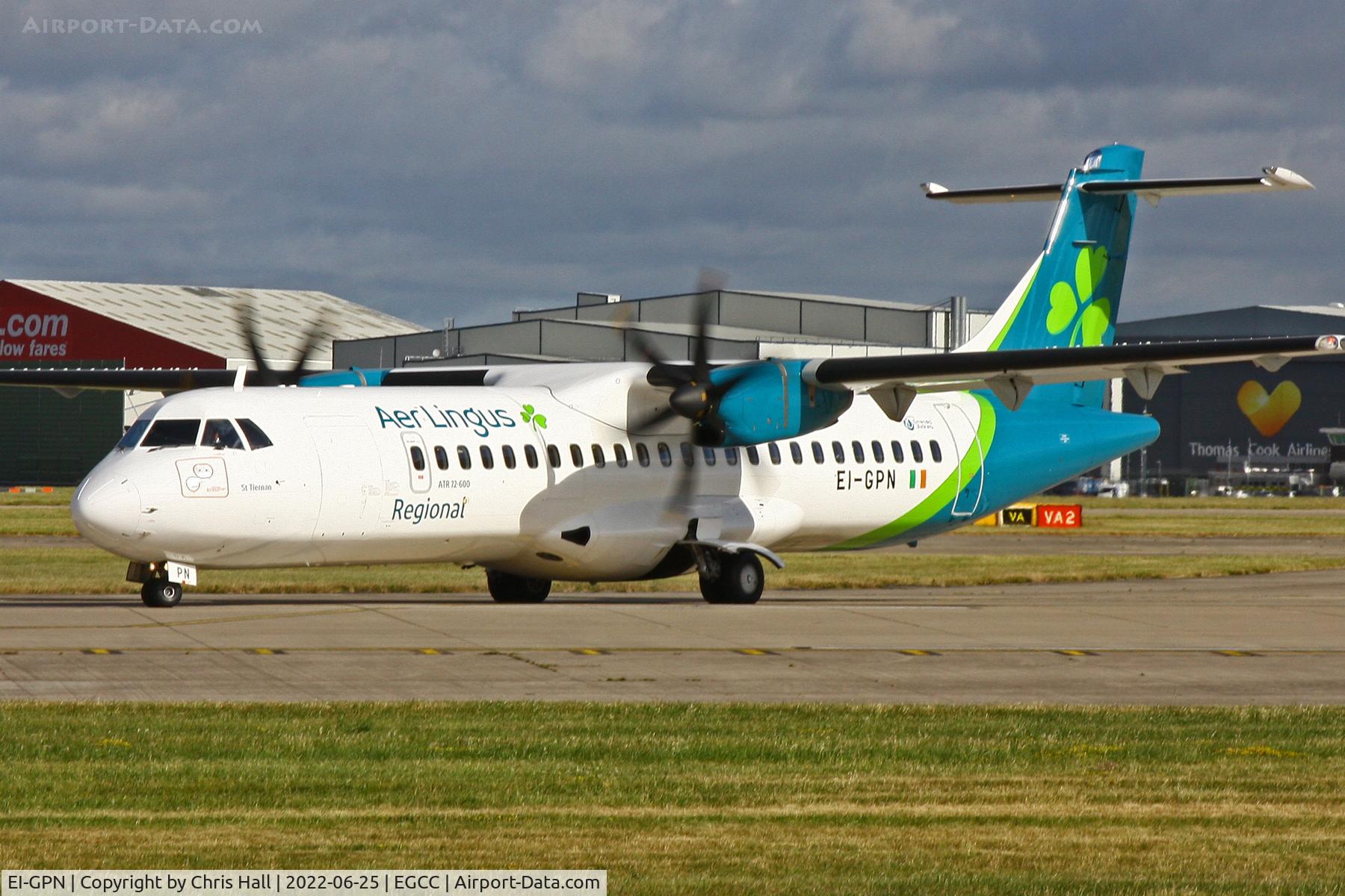 EI-GPN, 2015 ATR 72-212A C/N 1300, Manchester