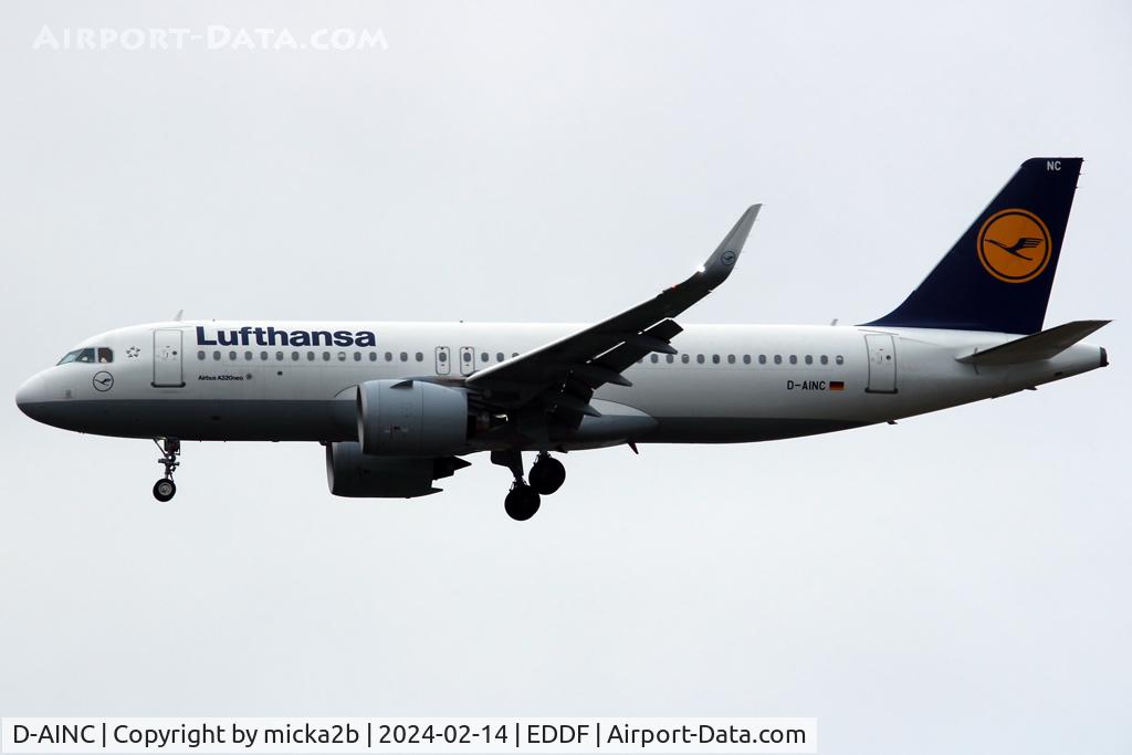 D-AINC, 2016 Airbus A320-271NEO C/N 6920, Landing