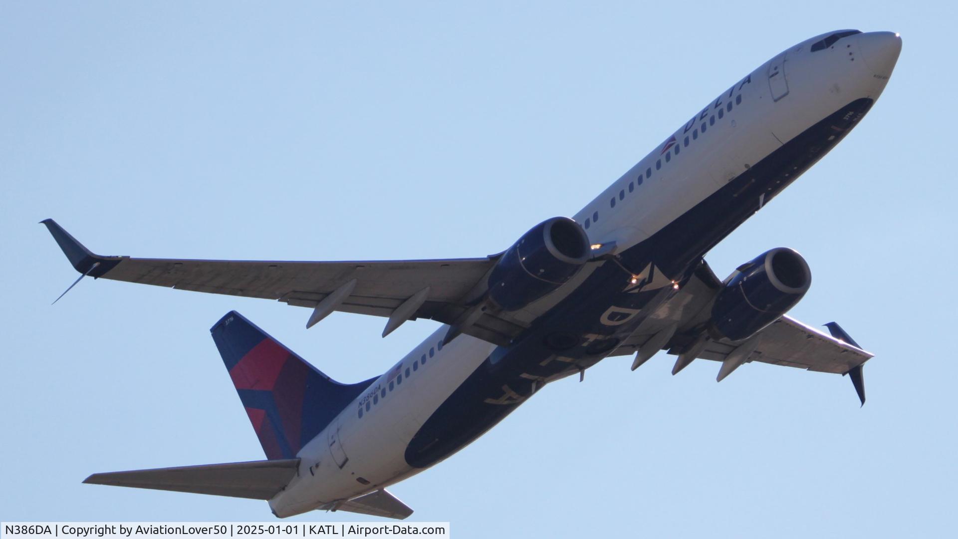N386DA, 1999 Boeing 737-832 C/N 30373, Delta 738
