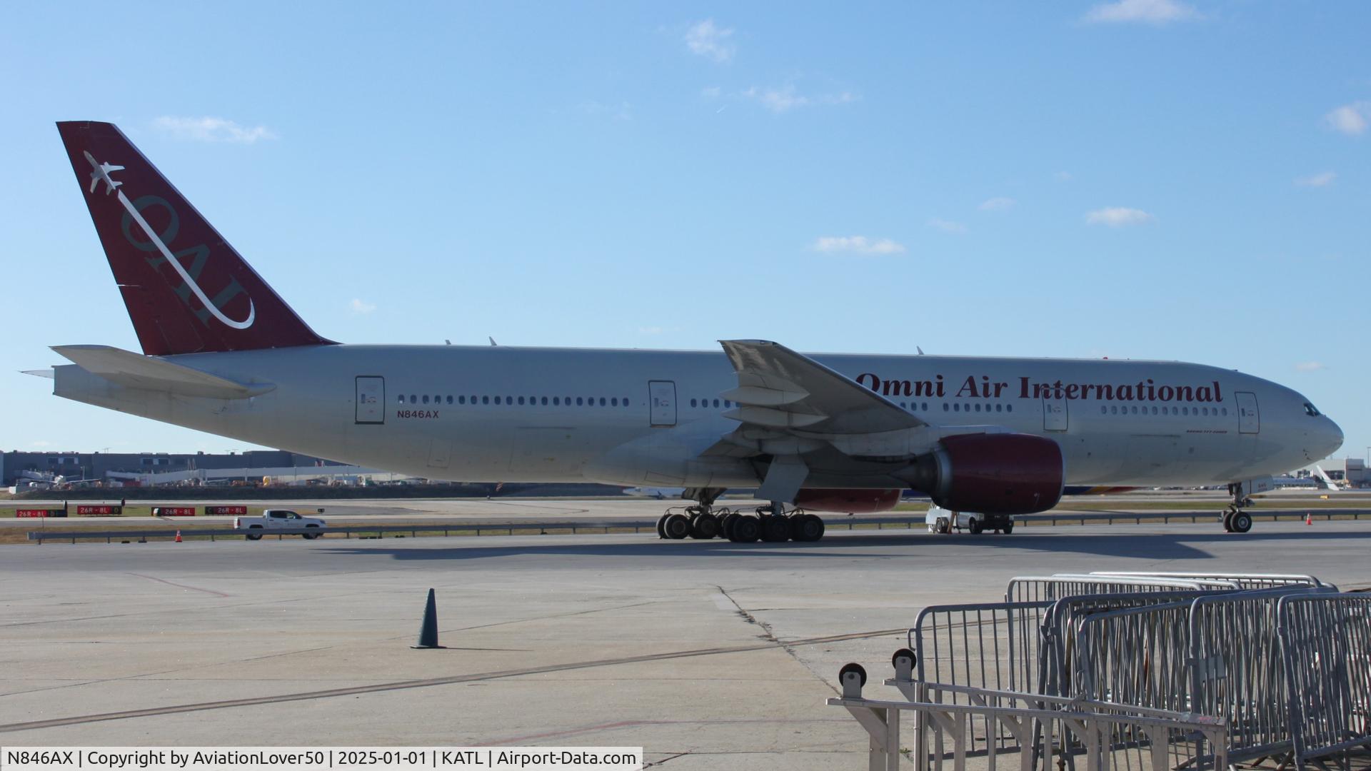 N846AX, 2007 Boeing 777-2U8 C/N 36124, Omni 772