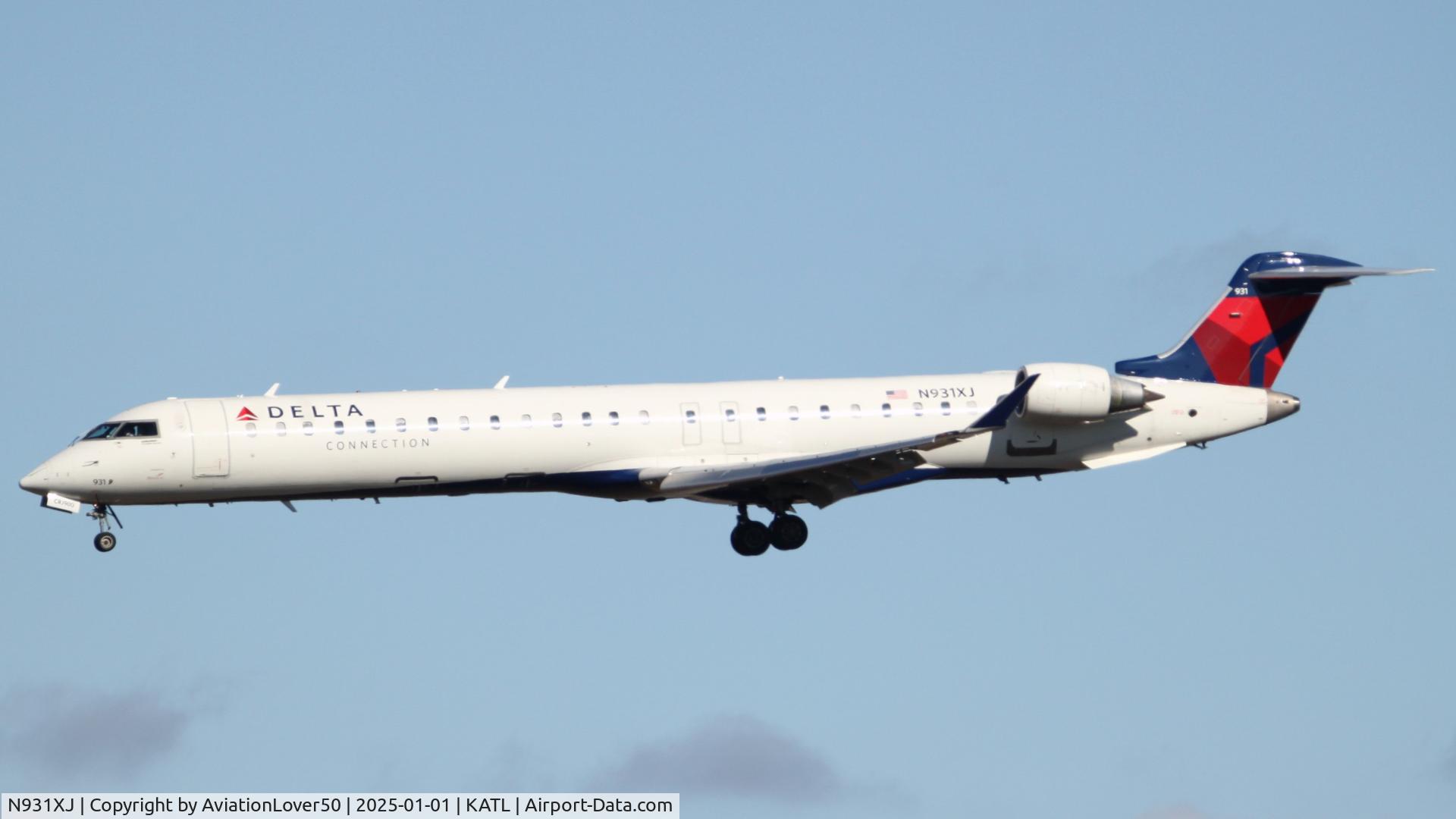 N931XJ, 2008 Bombardier CRJ-900ER (CL-600-2D24) C/N 15193, Delta/Endeavor CRJ9