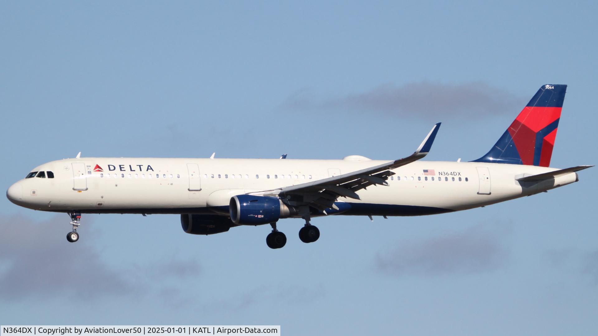 N364DX, 2018 Airbus A321-211 C/N 8530, Delta A321