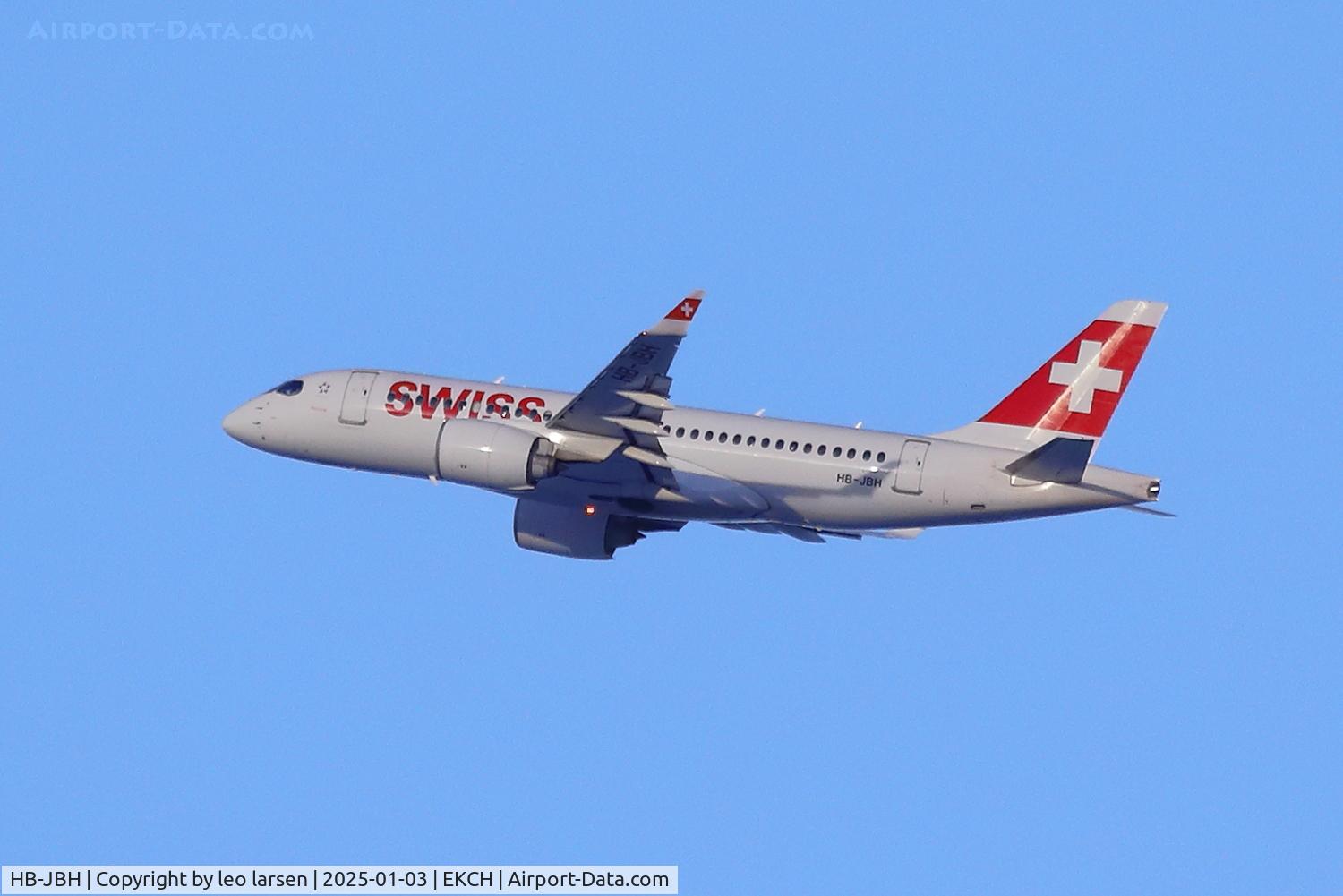 HB-JBH, 2017 Bombardier CSeries CS100 (BD-500-1A10) C/N 50017, Copenhagen 3.1.2025