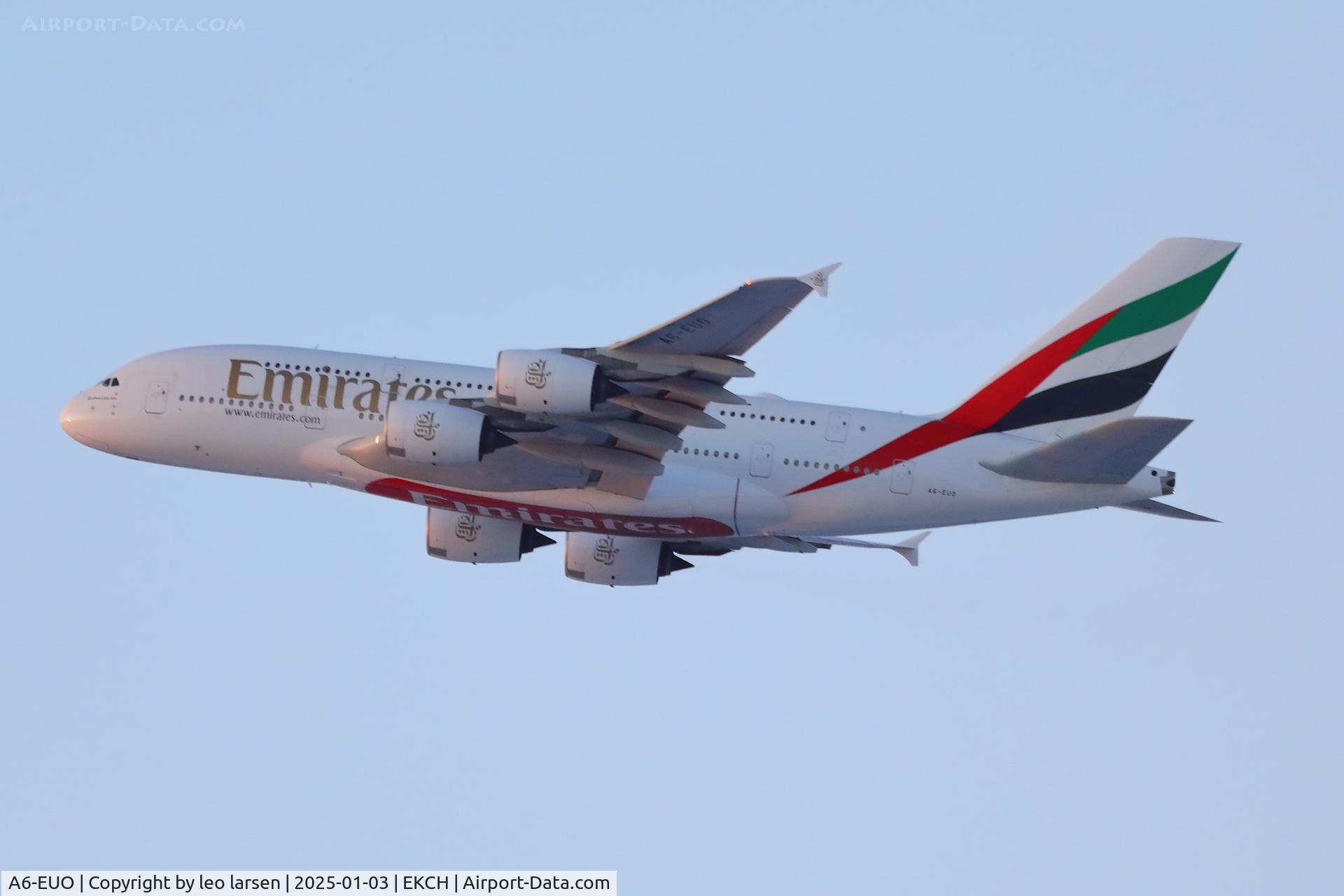 A6-EUO, 2016 Airbus A380-842 C/N 227, Copenhagen 3.1.2025
