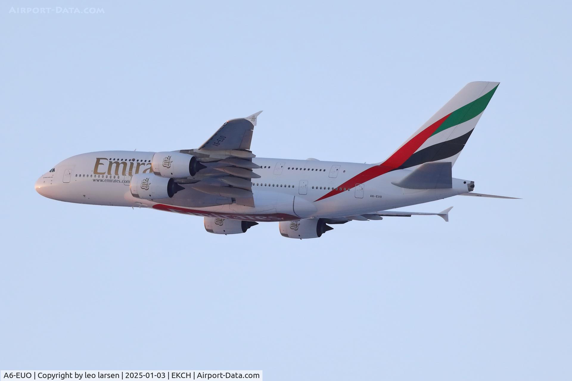 A6-EUO, 2016 Airbus A380-842 C/N 227, Copenhagen 3.1.2025