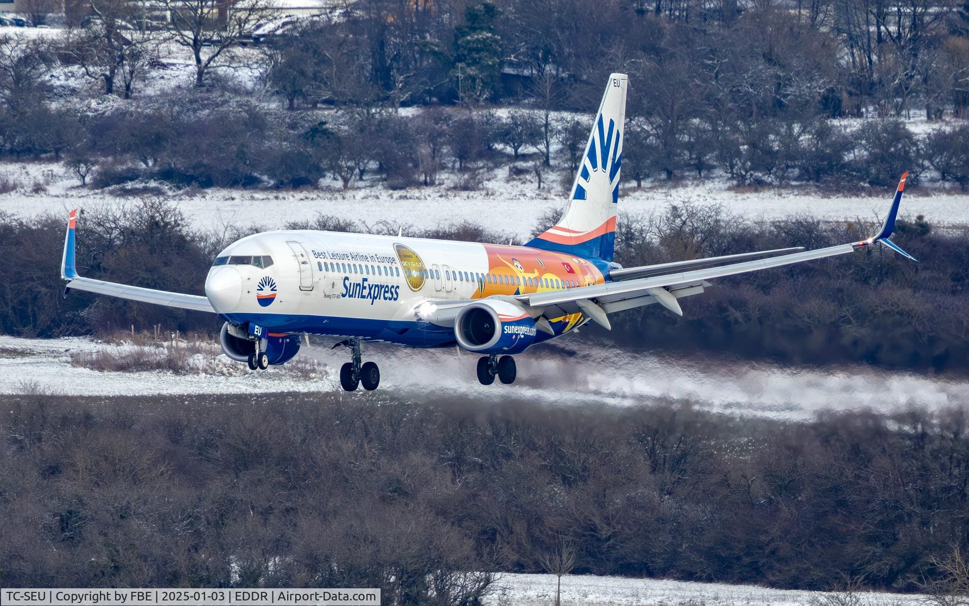 TC-SEU, 2016 Boeing 737-8HC C/N 61181, on final RW27 inbound from Antalya as XQ126