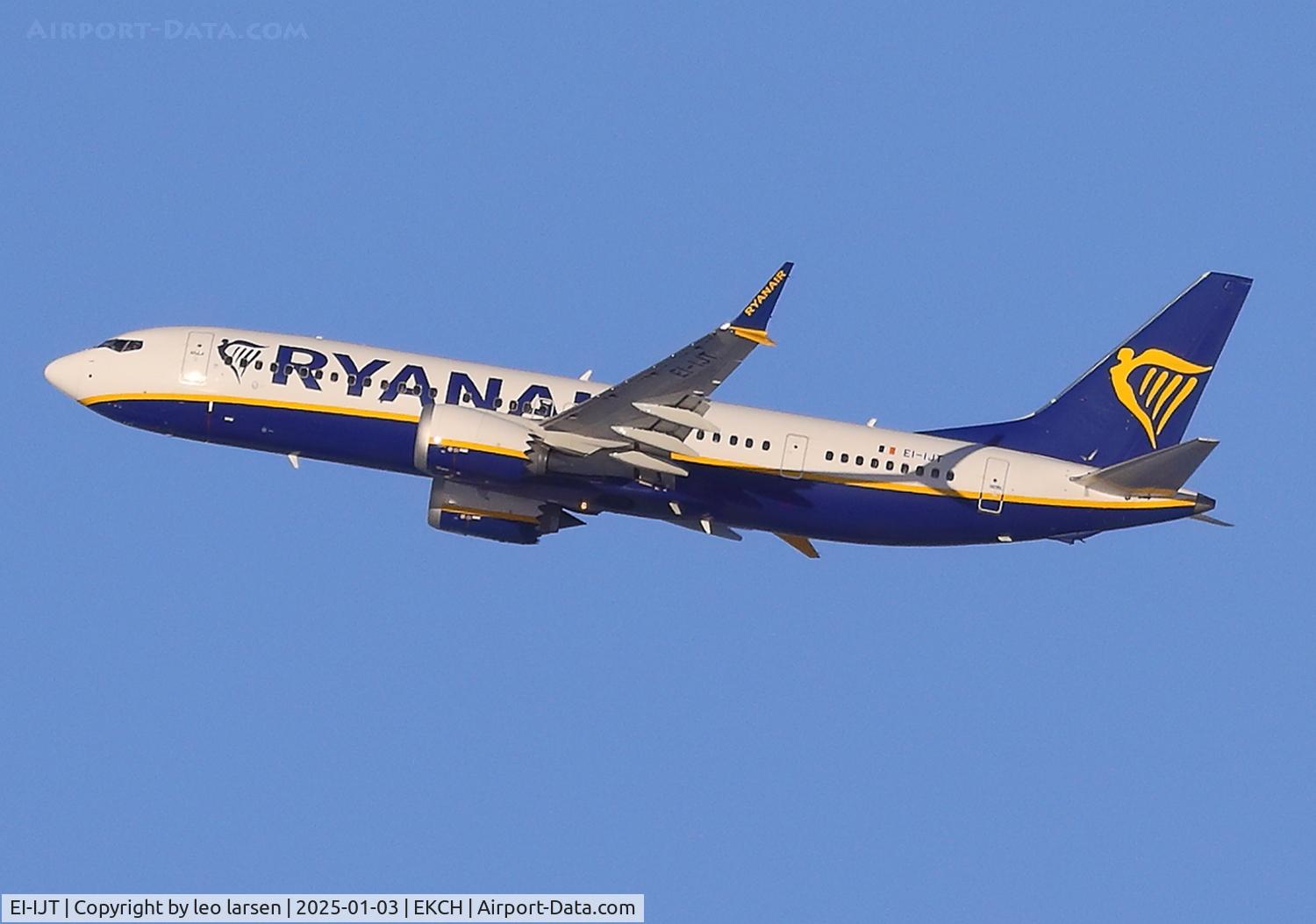 EI-IJT, 2024 Boeing 737-8 MAX 200 C/N 67097, Copenhagen 3.1.2025 c/n 67097/8937