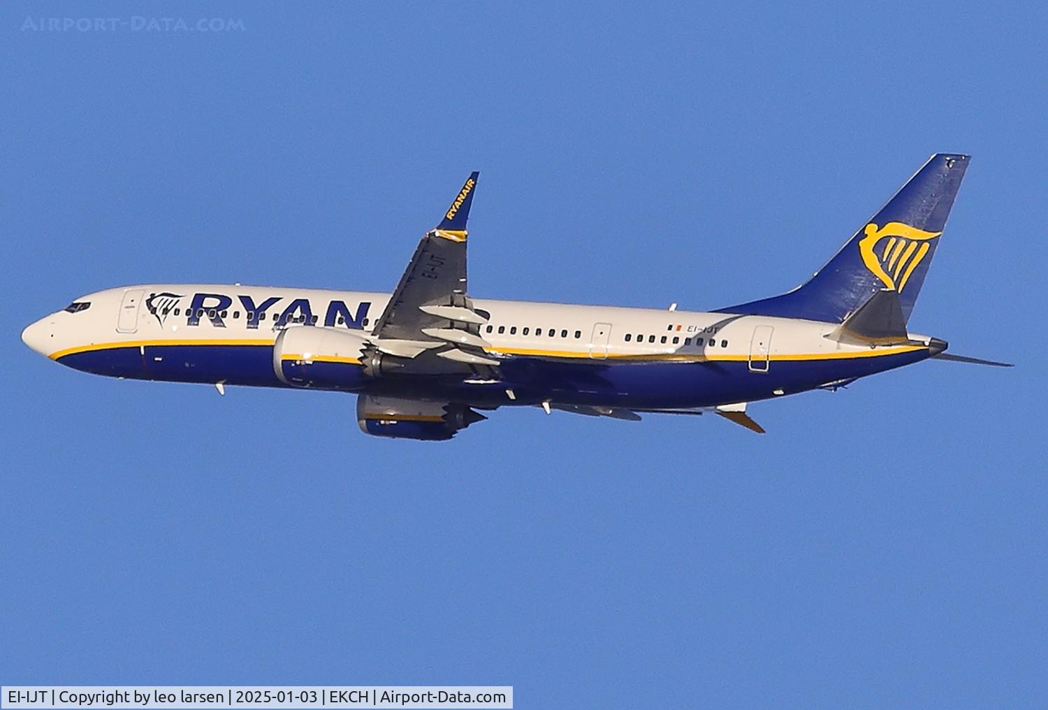 EI-IJT, 2024 Boeing 737-8 MAX 200 C/N 67097, Copenhagen 3.1.2025. c/n 67097/8937