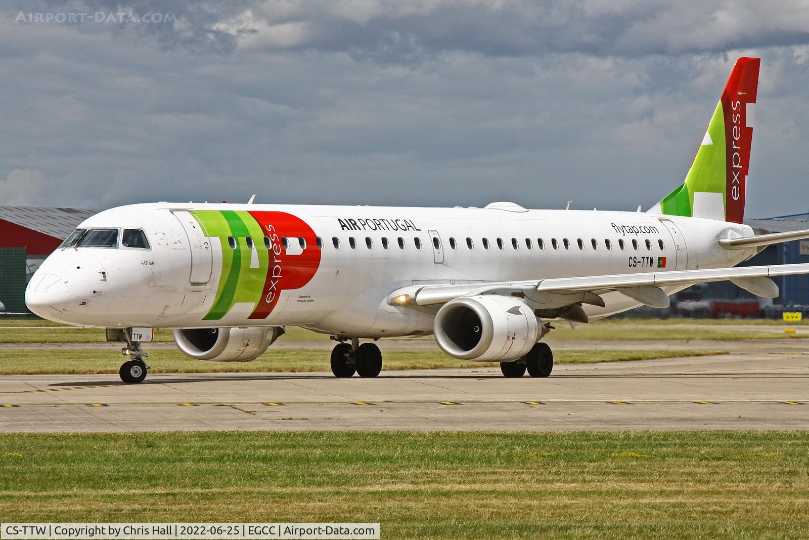CS-TTW, 2010 Embraer 195LR (ERJ-190-200LR) C/N 19000407, Manchester