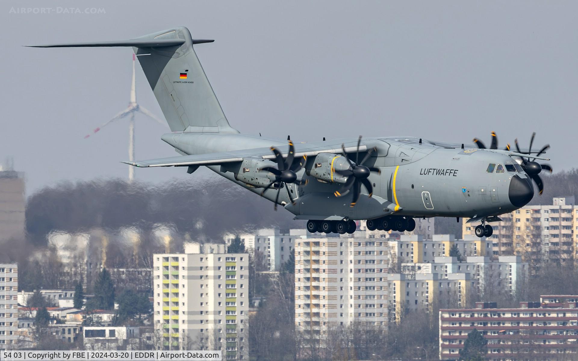 54 03, 2015 Airbus A400M Atlas C/N 030, on final RW09