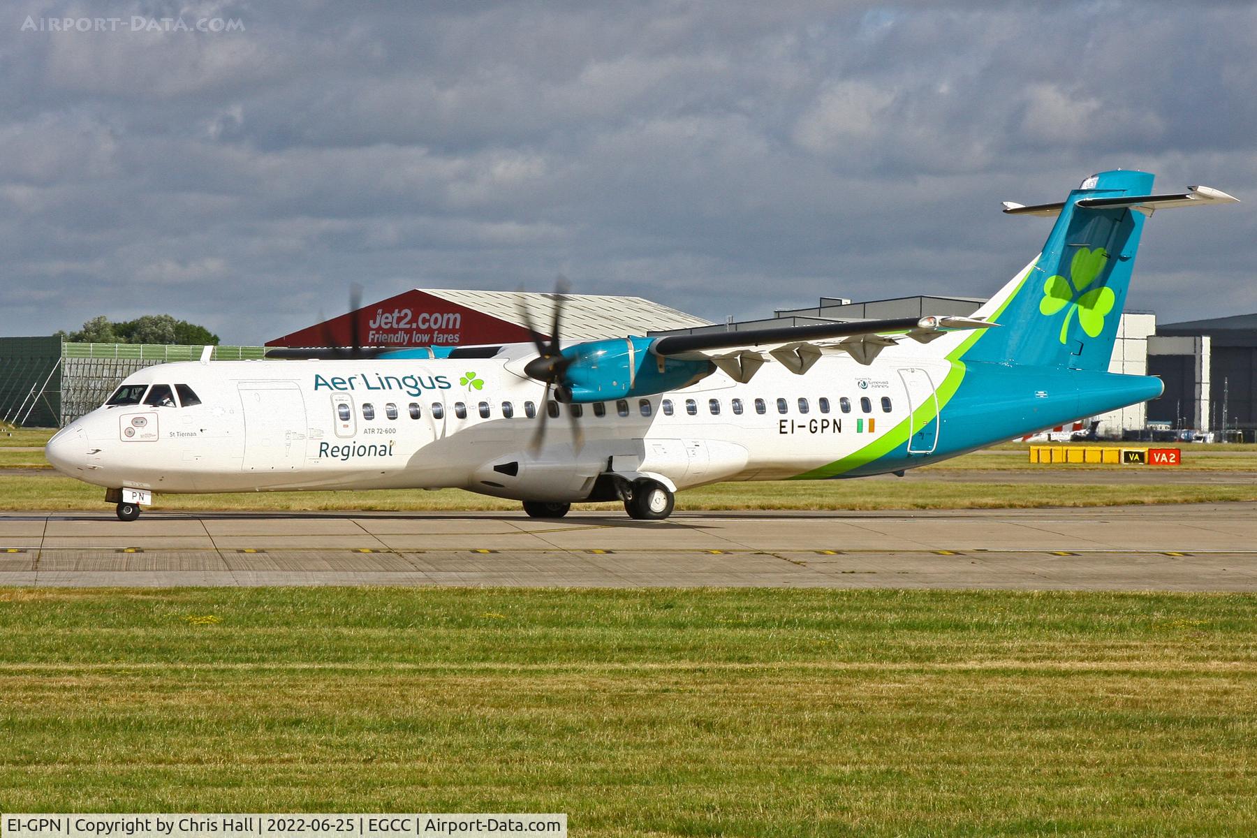 EI-GPN, 2015 ATR 72-212A C/N 1300, Manchester