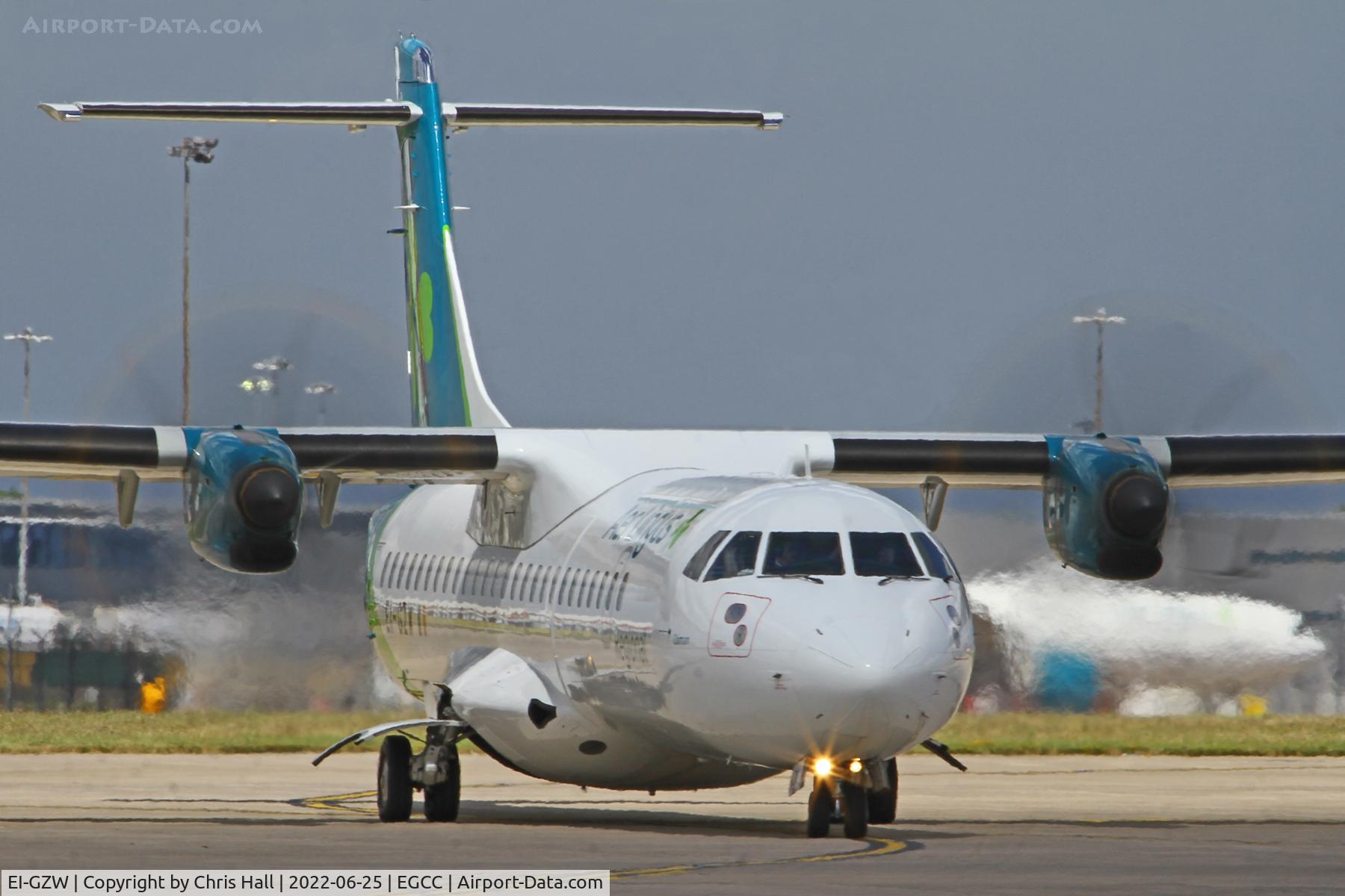 EI-GZW, 2017 ATR 72-600 C/N 1464, Manchester