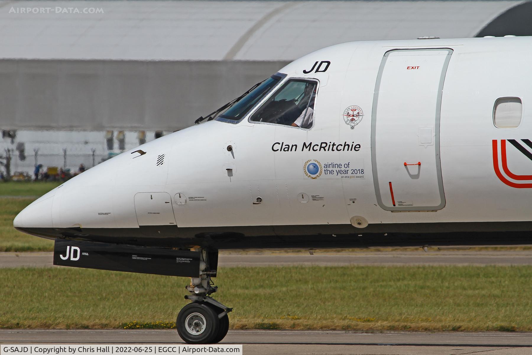 G-SAJD, 2001 Embraer EMB-145EP (ERJ-145EP) C/N 145454, Manchester