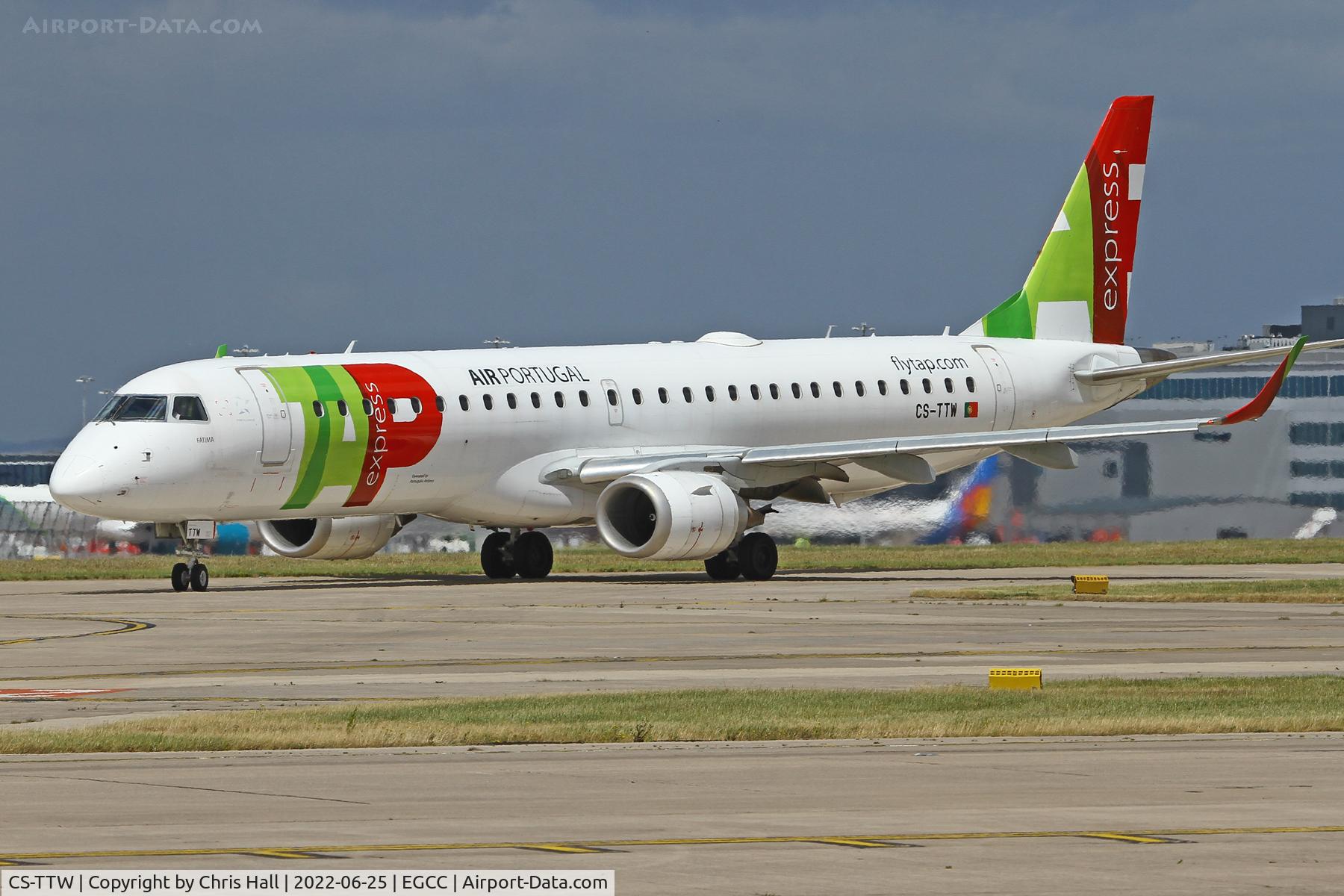 CS-TTW, 2010 Embraer 195LR (ERJ-190-200LR) C/N 19000407, Manchester