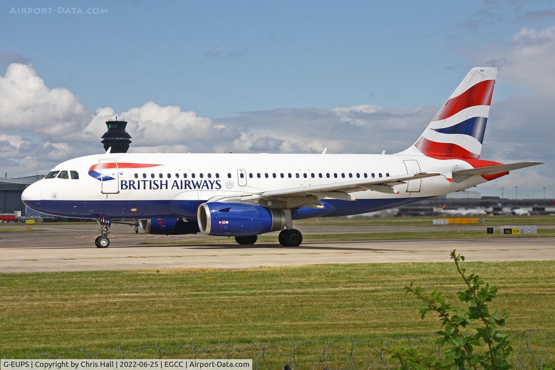 G-EUPS, 2000 Airbus A319-131 C/N 1338, Manchester