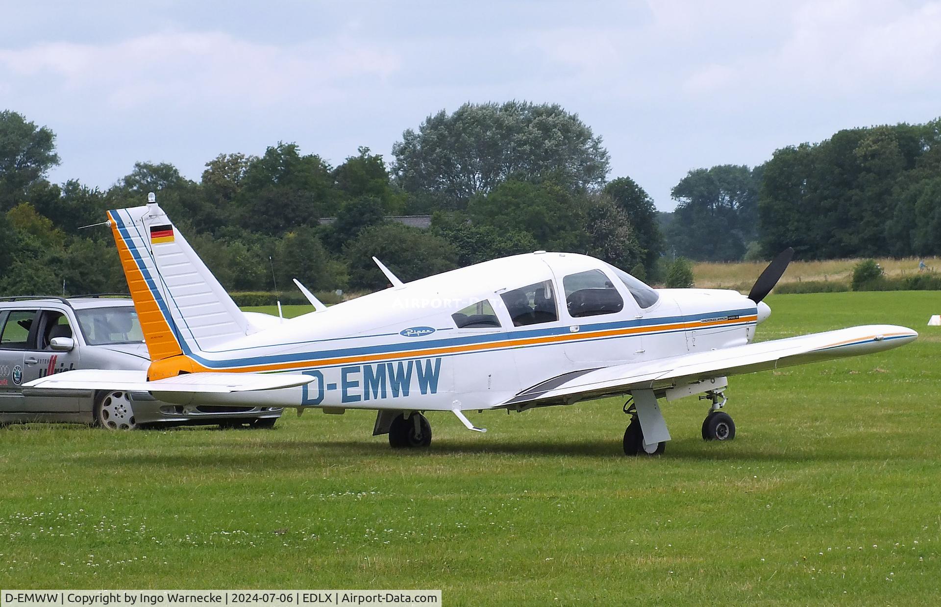 D-EMWW, 1971 Piper PA-28R-200 Cherokee Arrow B C/N 28R-7135166, Piper PA-28R-200 Cherokee Arrow B at Wesel-Römerwardt airfield