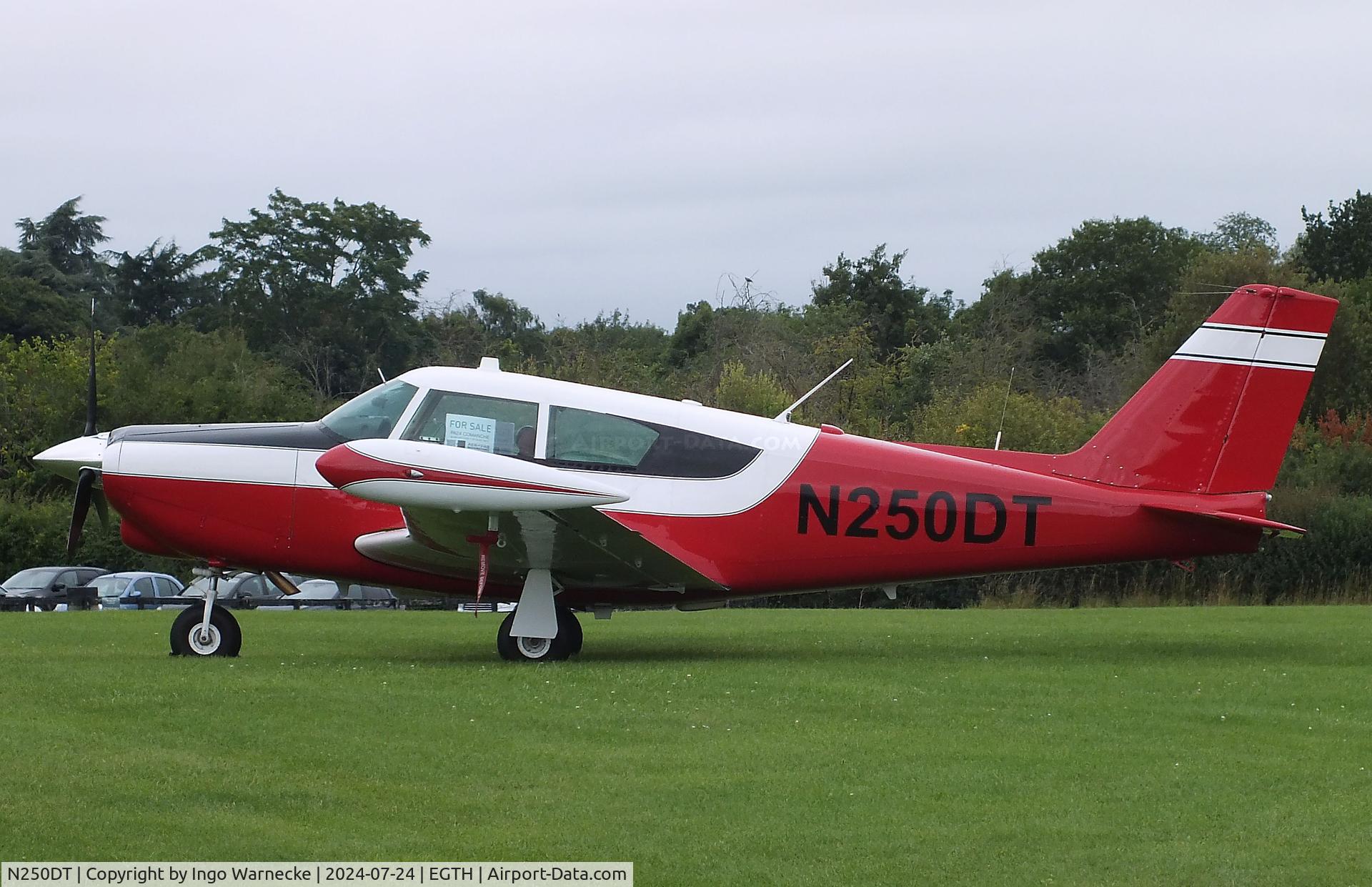 N250DT, 1960 Piper PA-24-250 Comanche C/N 24-2352, Piper PA-24-250 Comanche at Old Warden airfield