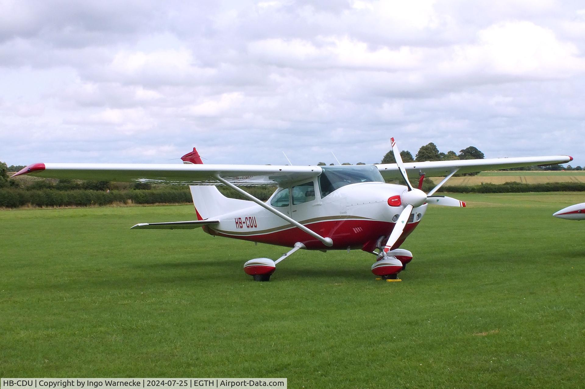 HB-CDU, 1974 Cessna 182P Skylane C/N 18262790, Cessna 182P Skylane at Old Warden airfield