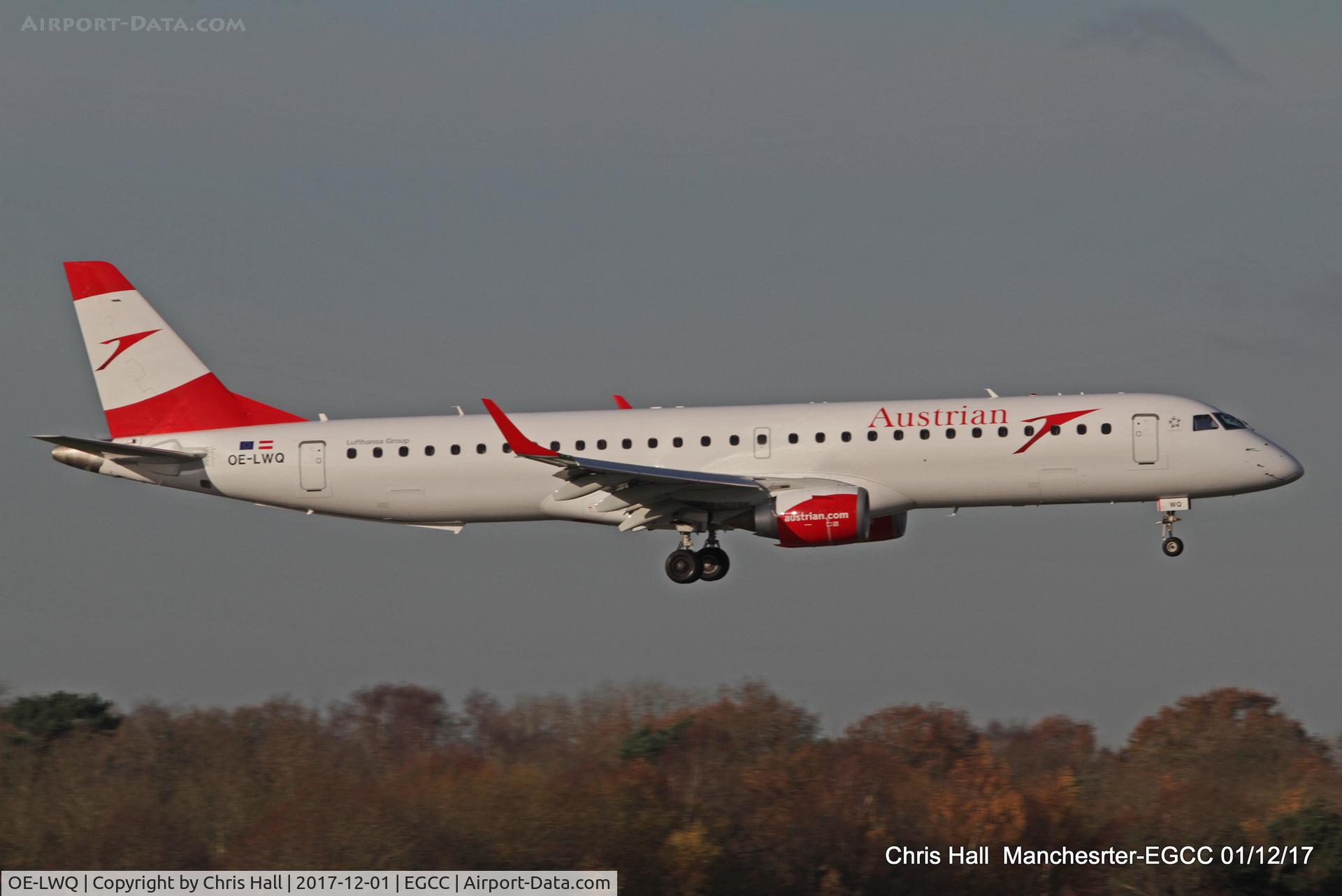 OE-LWQ, 2012 Embraer 195LR (ERJ-190-200LR) C/N 19000565, Manchester