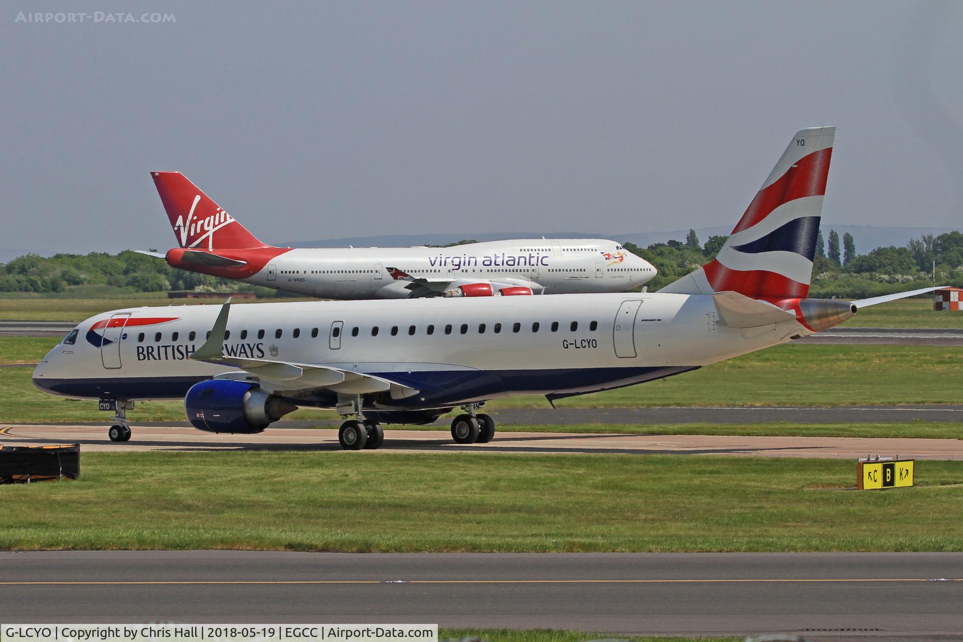 G-LCYO, 2011 Embraer 190SR (ERJ-190-100SR) C/N 19000430, Manchester