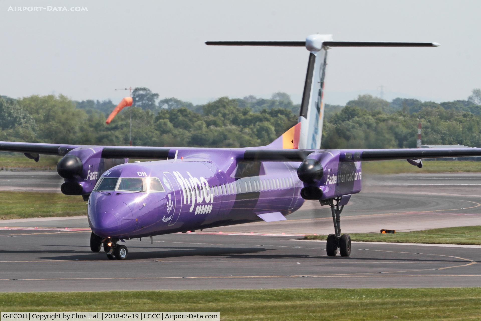 G-ECOH, 2008 De Havilland Canada DHC-8-402Q Dash 8 C/N 4221, Manchester