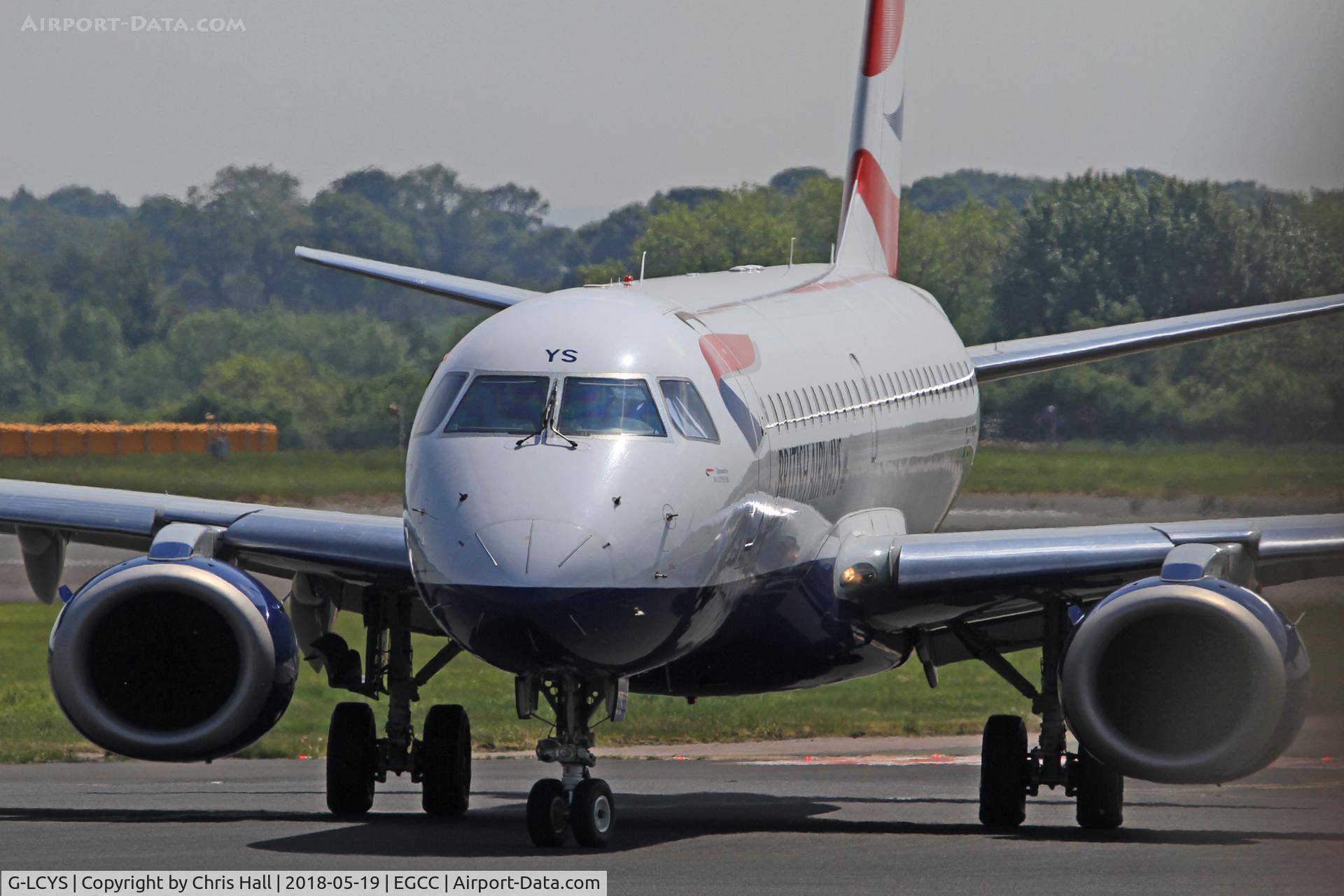 G-LCYS, 2014 Embraer 190SR (ERJ-190-100SR) C/N 19000663, Manchester