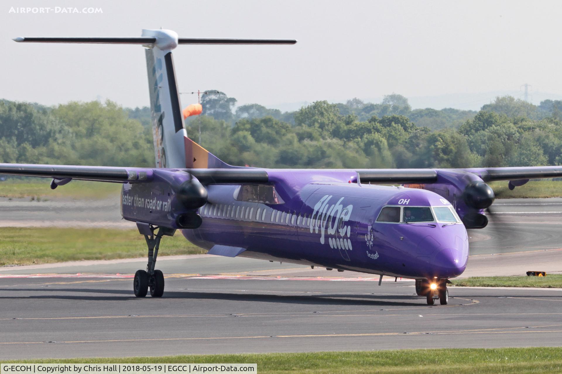 G-ECOH, 2008 De Havilland Canada DHC-8-402Q Dash 8 C/N 4221, Manchester