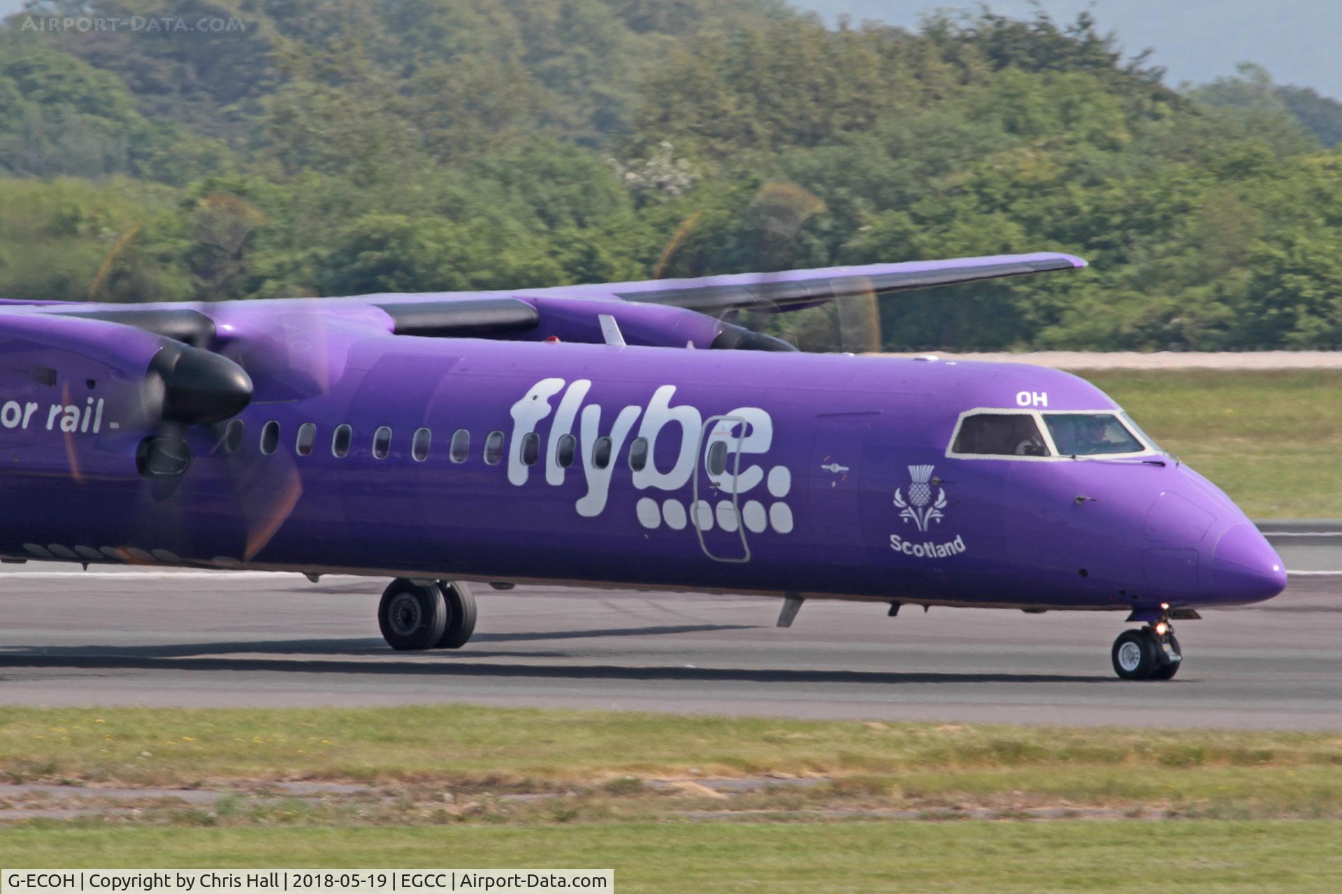 G-ECOH, 2008 De Havilland Canada DHC-8-402Q Dash 8 C/N 4221, Manchester
