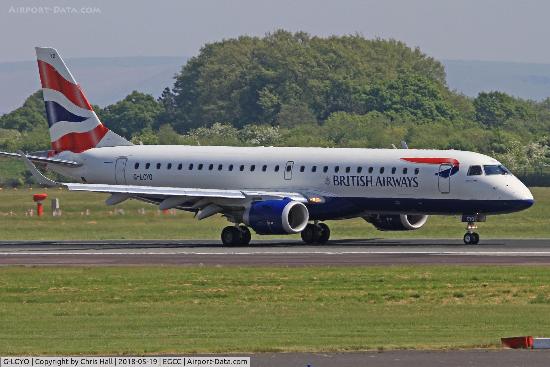G-LCYO, 2011 Embraer 190SR (ERJ-190-100SR) C/N 19000430, Manchester