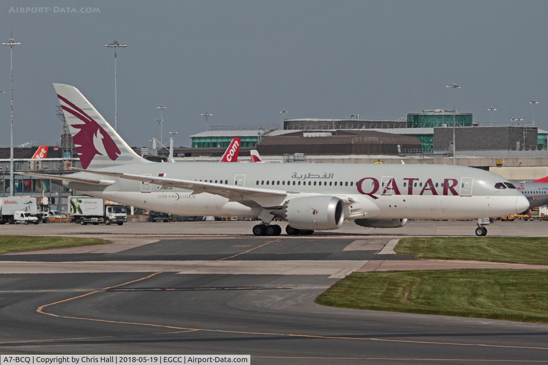 A7-BCQ, 2014 Boeing 787-8 Dreamliner C/N 38335, Manchester