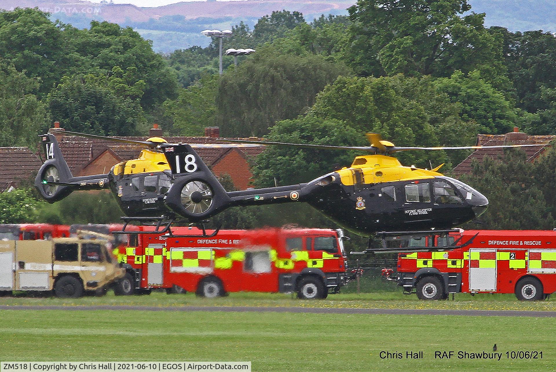 ZM518, 2017 Airbus Helicopters Juno HT.1 (EC-135T-3H) C/N 2021, RAF Shawbury