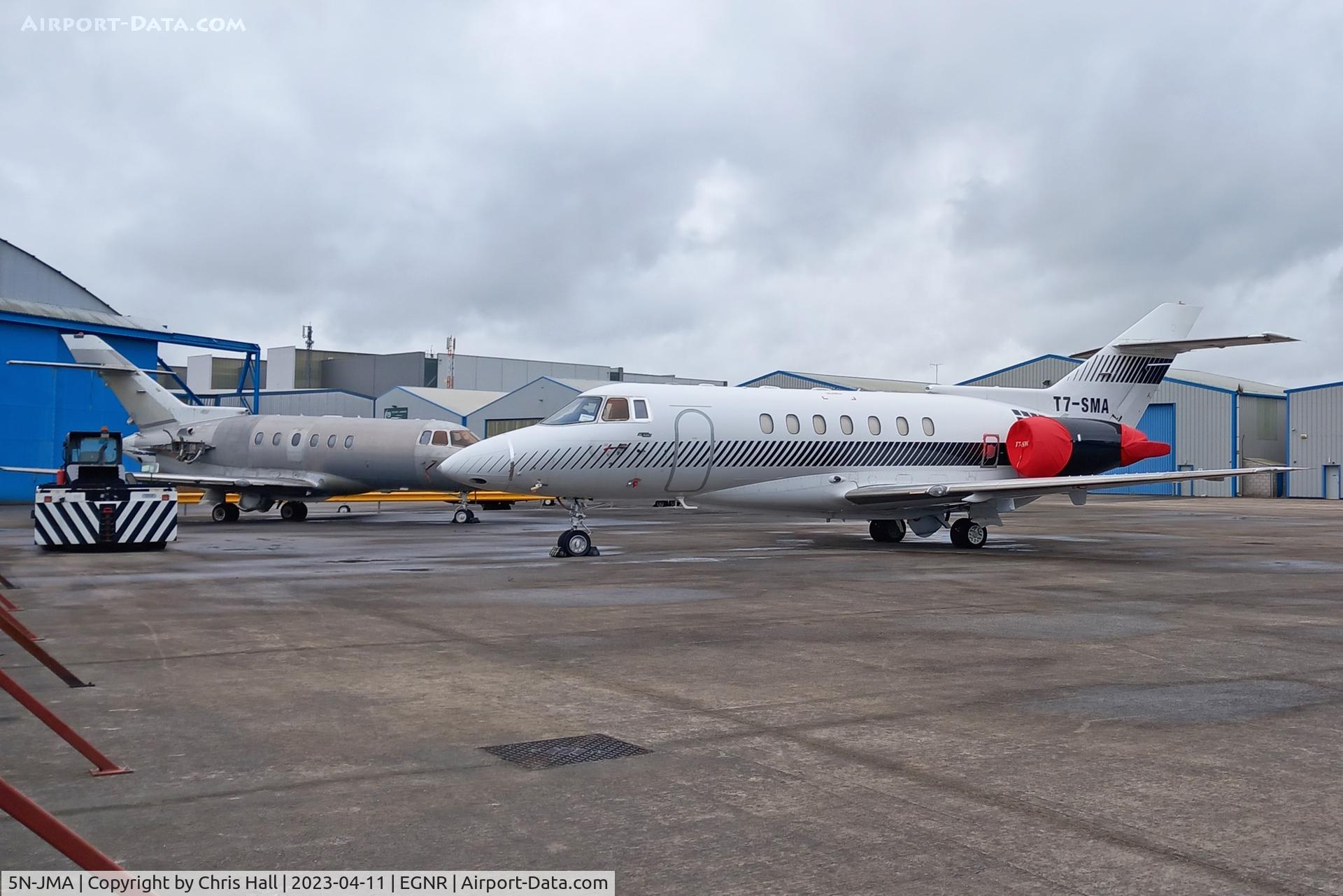 5N-JMA, Raytheon Hawker 800 C/N 258658, Hawarden