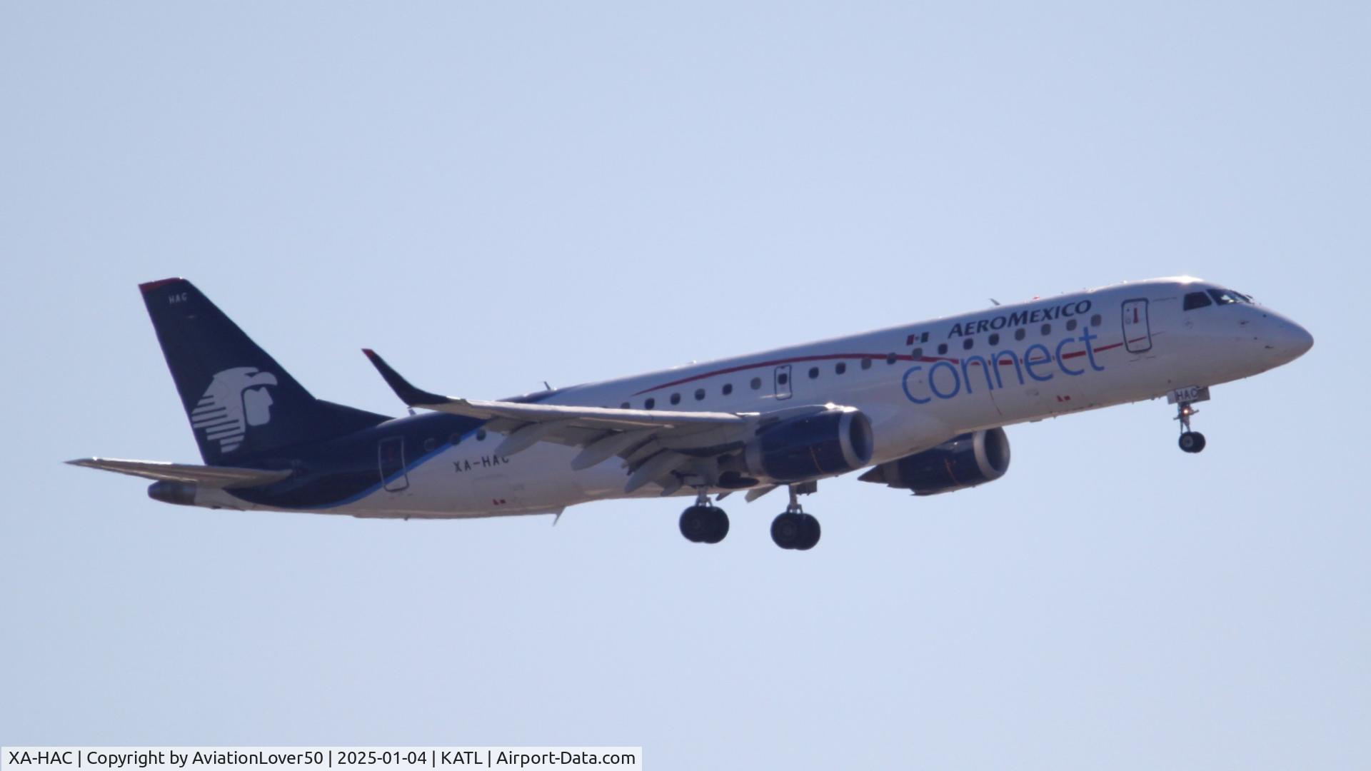 XA-HAC, 2011 Embraer 190LR (ERJ-190-100LR) C/N 19000466, Aeromexico Connect E190