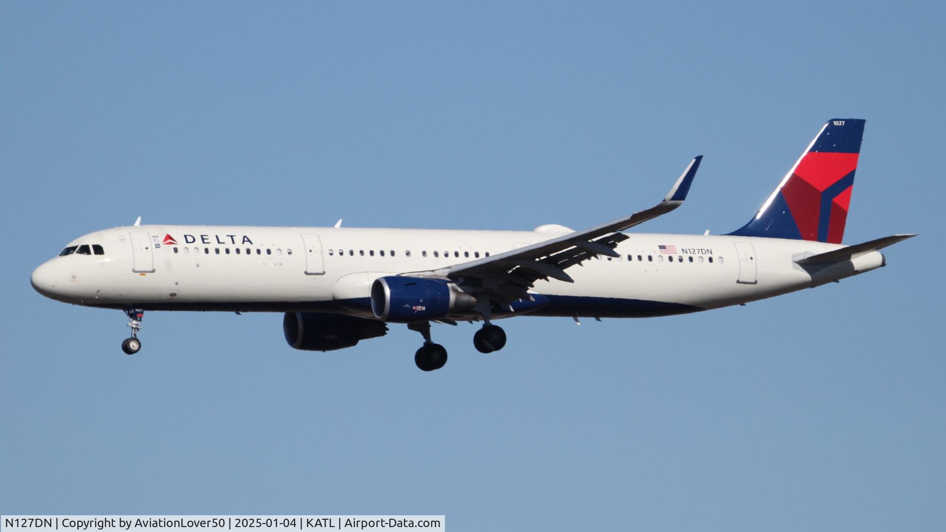 N127DN, 2021 Airbus A321-211 C/N 10236, Delta A321
