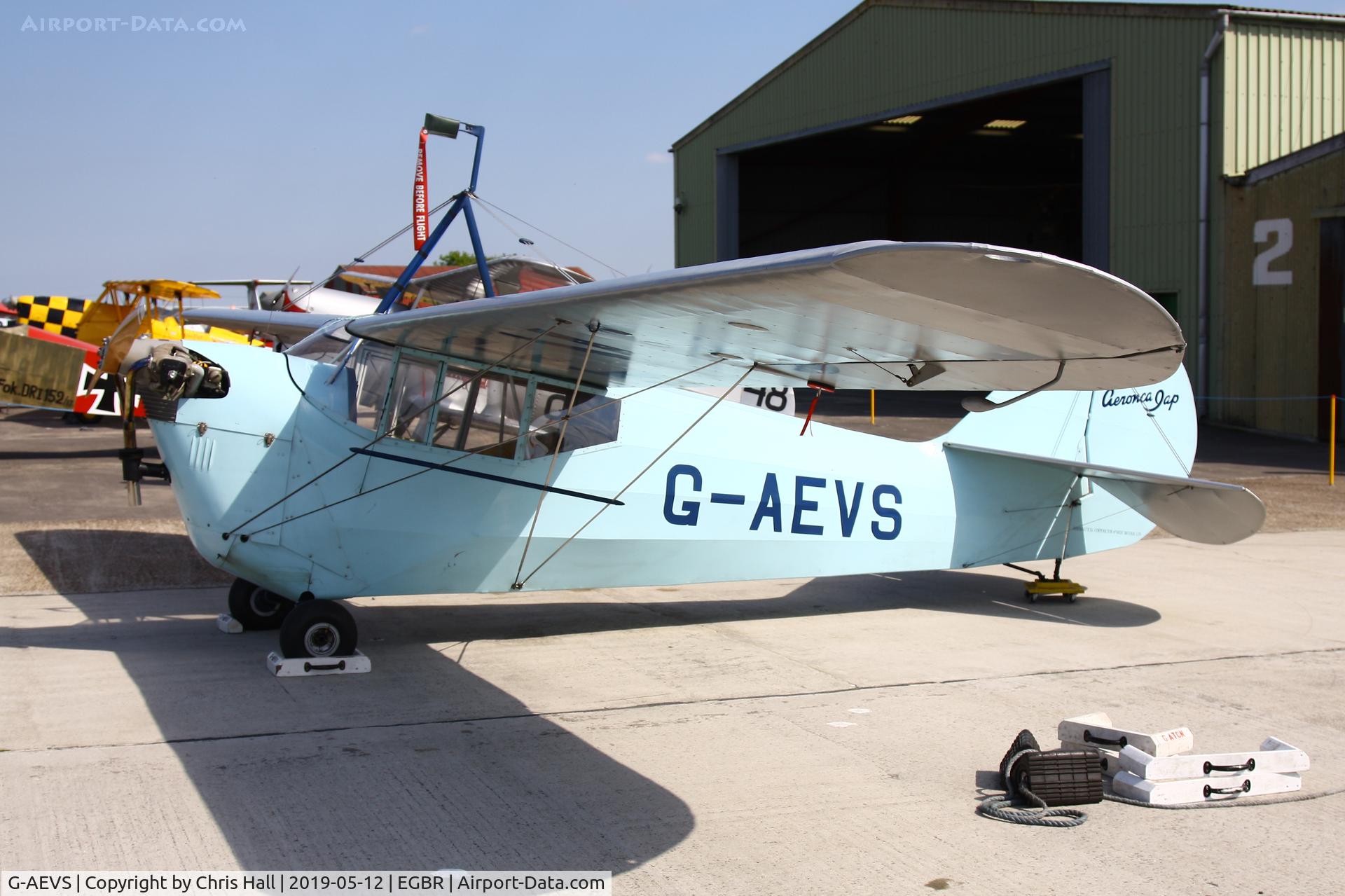 G-AEVS, 1937 Aeronca 100 C/N AB114, Breighton