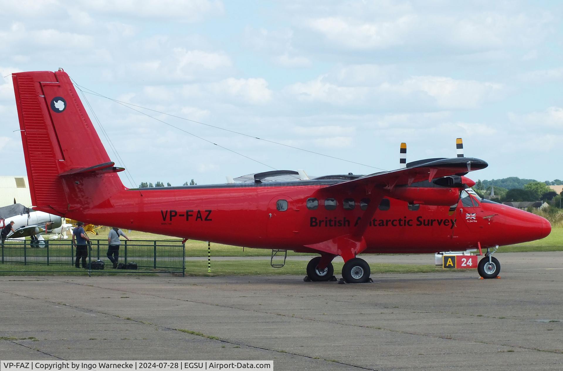 VP-FAZ, 1981 De Havilland Canada DHC-6-300 Twin Otter C/N 748, De Havilland DHC-6-300 Twin Otter at Duxford airfield (two days after Duxford Flying Day: The Americans 2024)