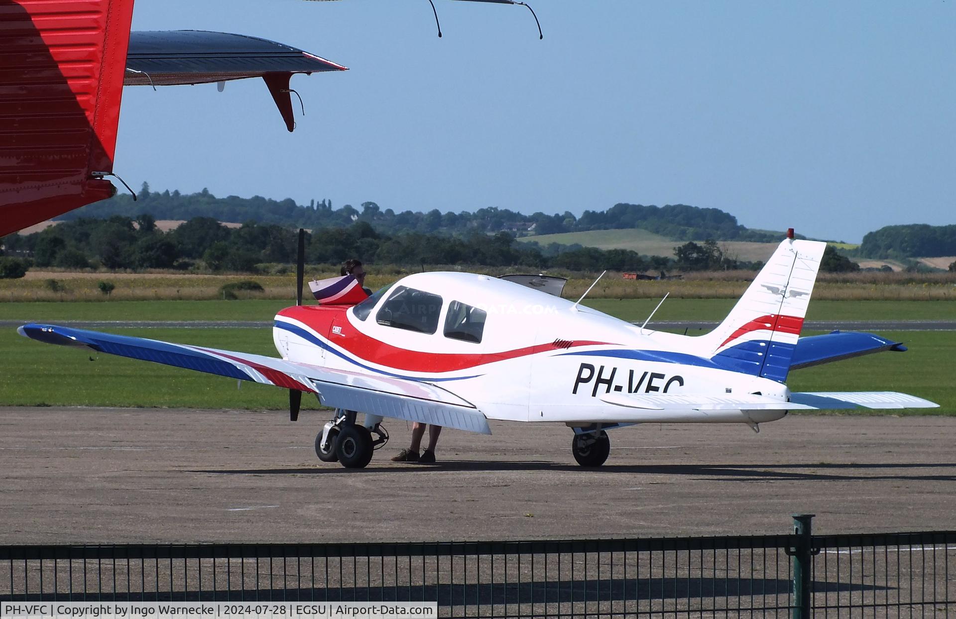 PH-VFC, 1989 Piper PA-28-161 C/N 2841314,  Piper PA-28-161 Cherokee Warrior II at Duxford airfield (two days after Duxford Flying Day: The Americans 2024)