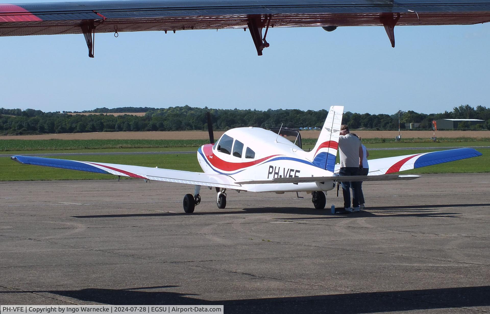 PH-VFE, 1998 Piper PA-28-161 Warrior III C/N 28-42039, Piper PA-28-161 Cherokee Warrior III at Duxford airfield (two days after Duxford Flying Day: The Americans 2024)