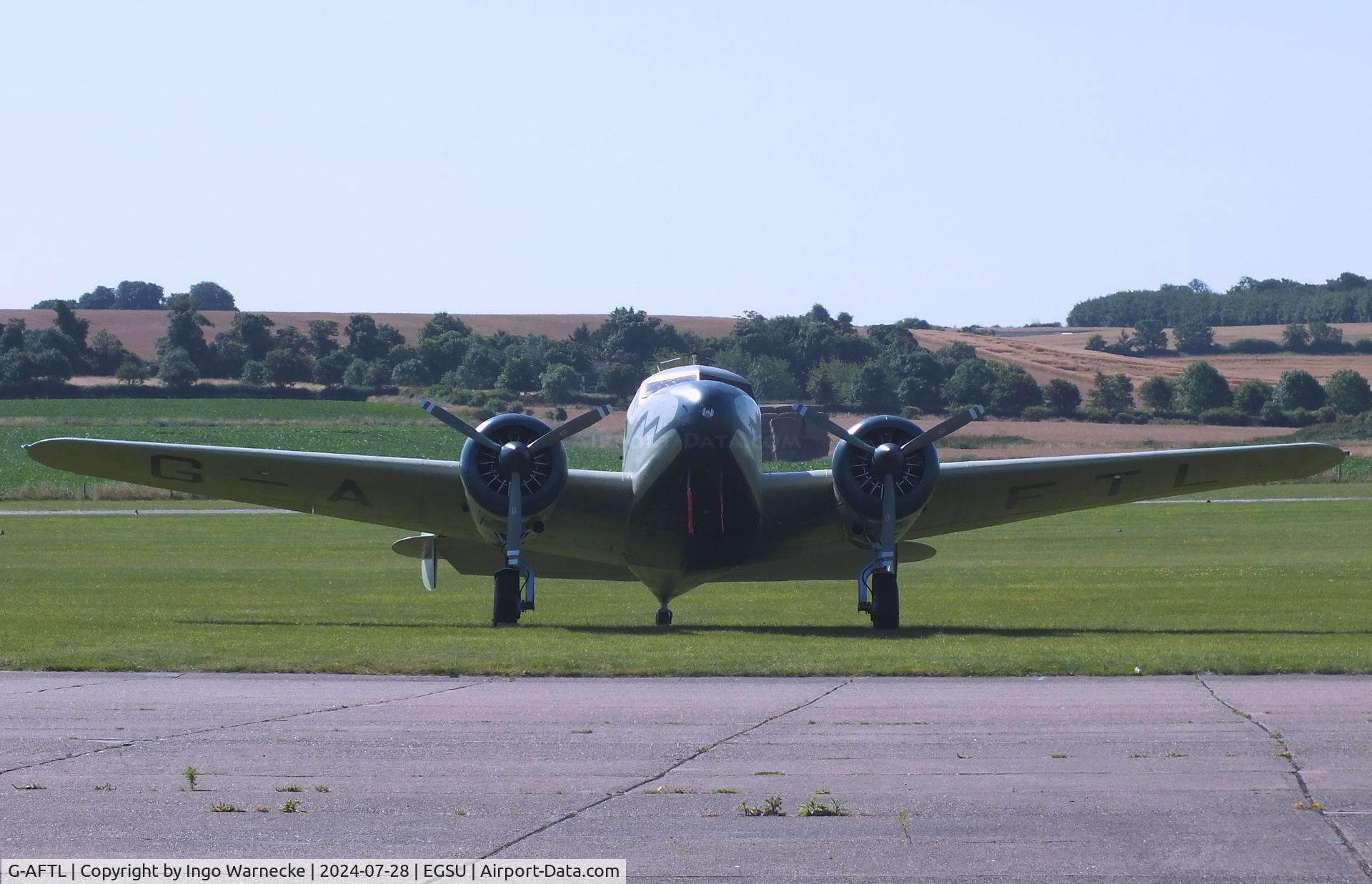 G-AFTL, 1936 Lockheed 12A Electra Junior C/N 1203, Lockheed 12A Electra Junior at Duxford airfield (two days after Duxford Flying Day: The Americans 2024)
