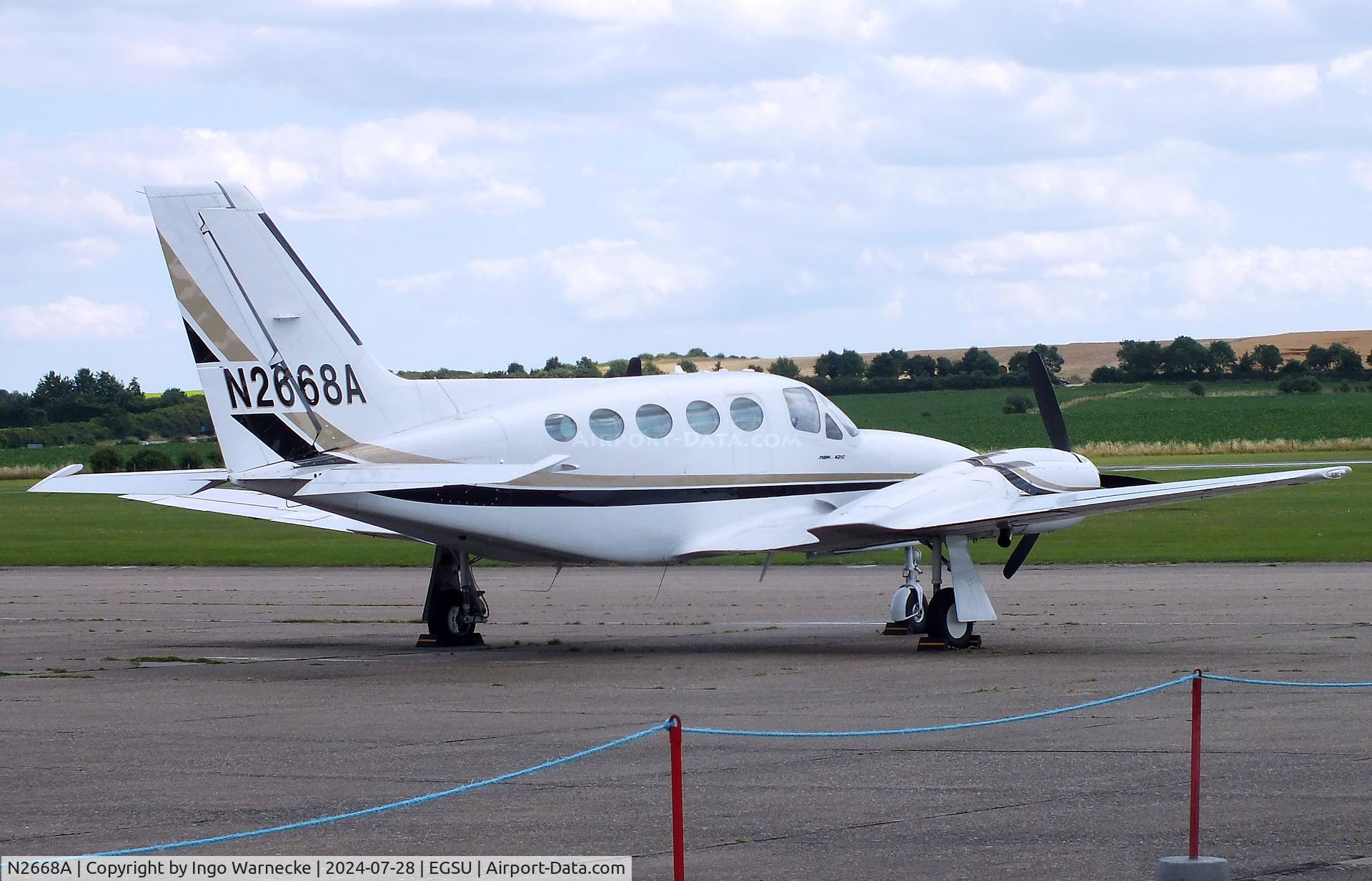 N2668A, 1981 Cessna 421C Golden Eagle C/N 421C1216, Cessna 421C Golden Eagle at Duxford airfield (two days after Duxford Flying Day: The Americans 2024)